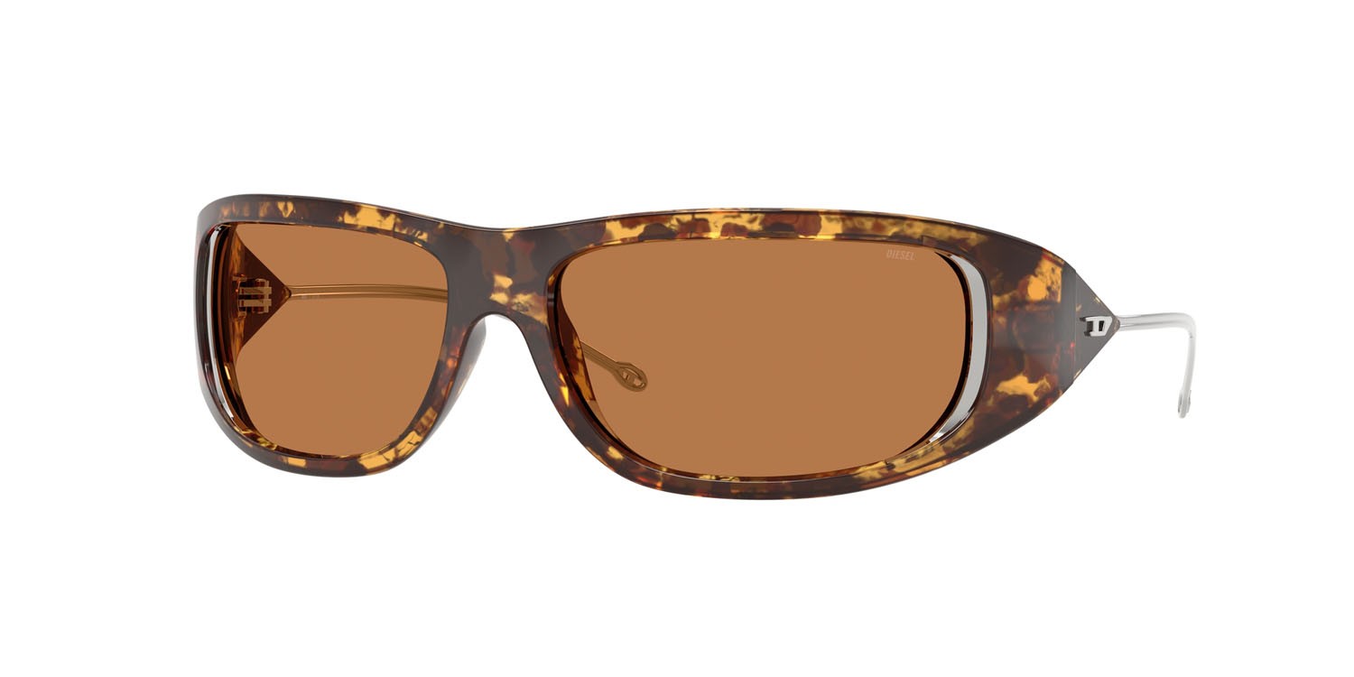 Occhiali da sole Diesel DL 3001 (201373) colore havana forma ovale lenti marrone chiaro