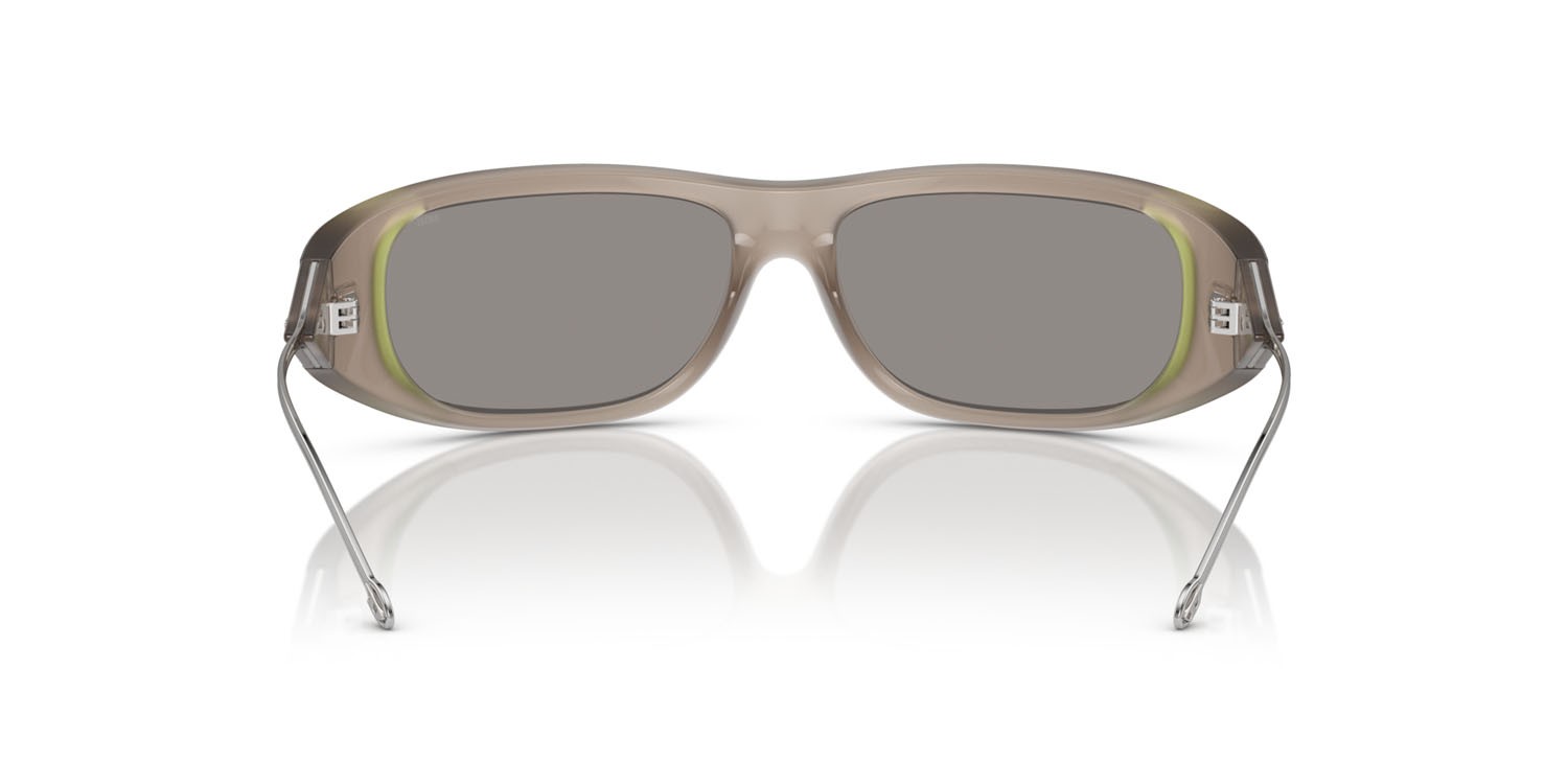 Sunglasses Diesel DL 3001 (502/6G) color grigio opalino brillante shape oval lenses grigio a specchio