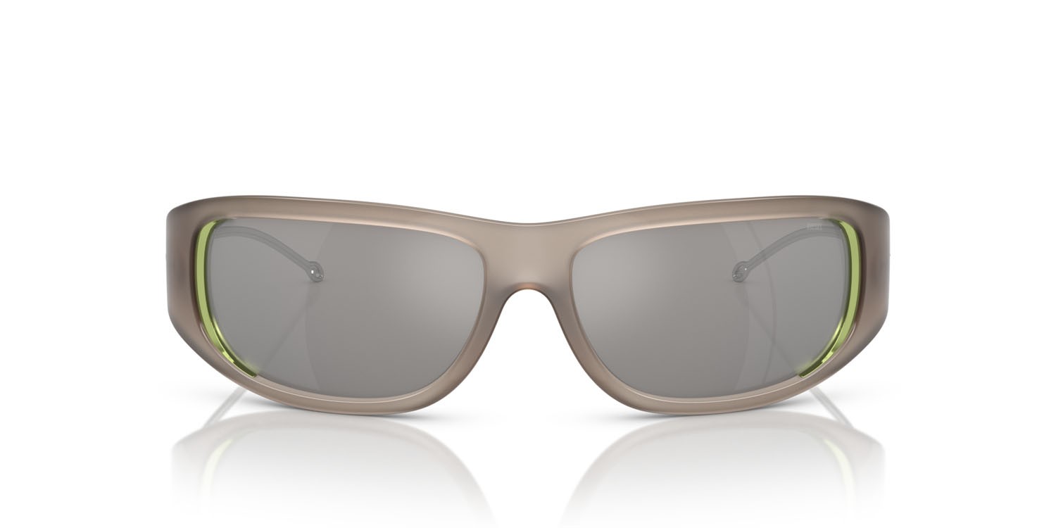 Sunglasses Diesel DL 3001 (502/6G) color grigio opalino brillante shape oval lenses grigio a specchio