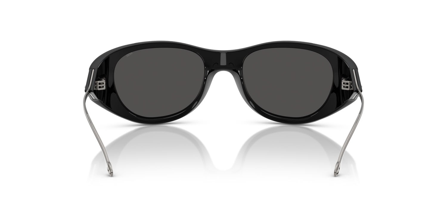 Sunglasses Diesel DL 3003 (501/87) color nero lucido shape oval lenses grigio scuro