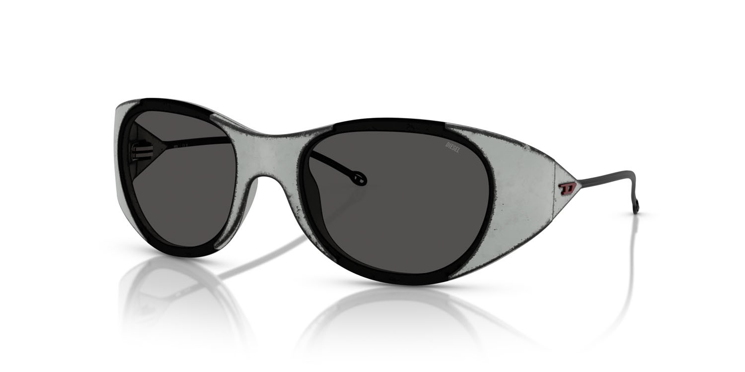 Sunglasses Diesel DL 3003 (509/87) color nero ruggine/grigio shape oval lenses grigio scuro