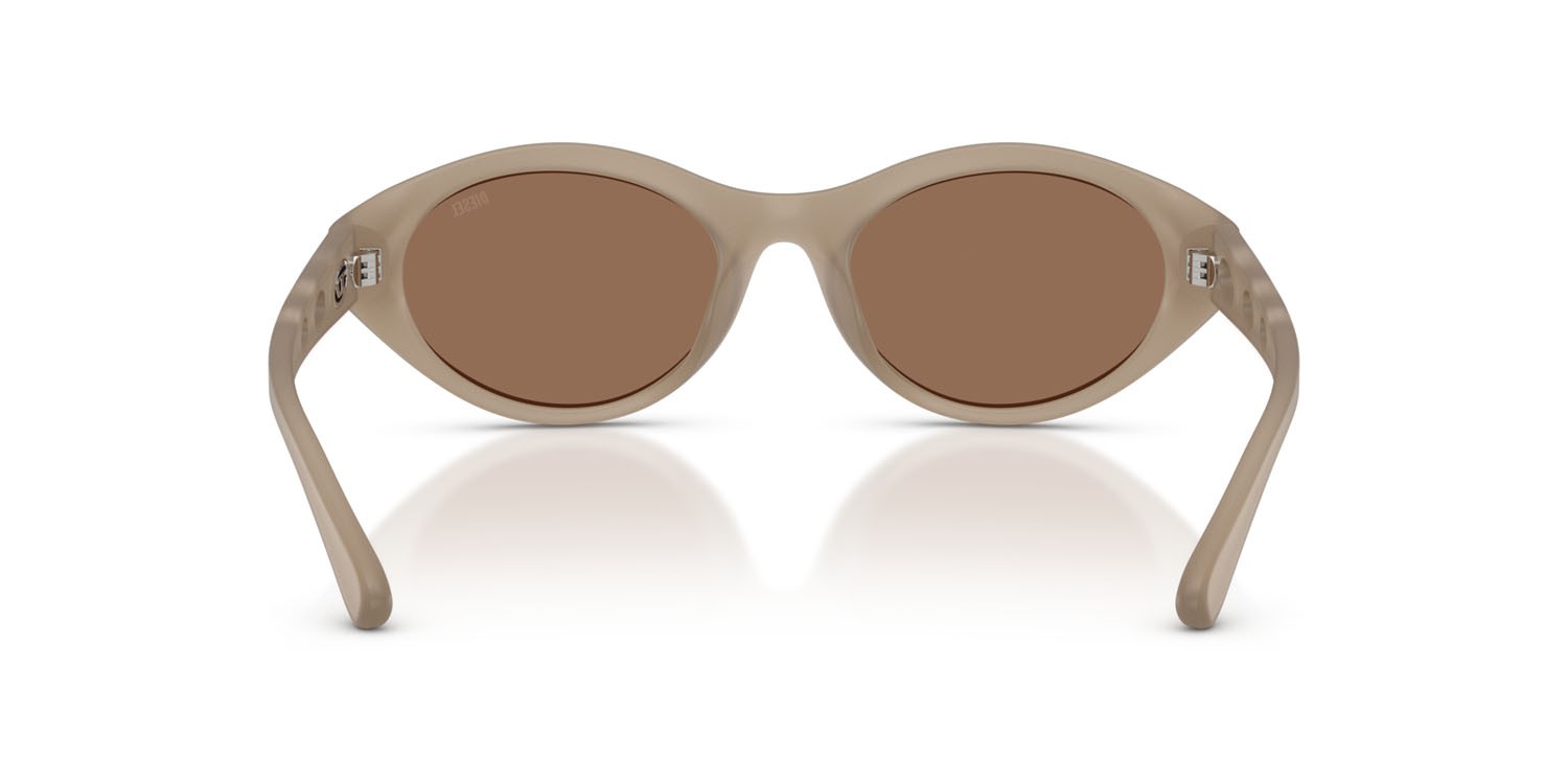 Occhiali da sole Diesel DL 3005U (201273) colore opalescent transparent grey forma ovale lenti marrone scuro