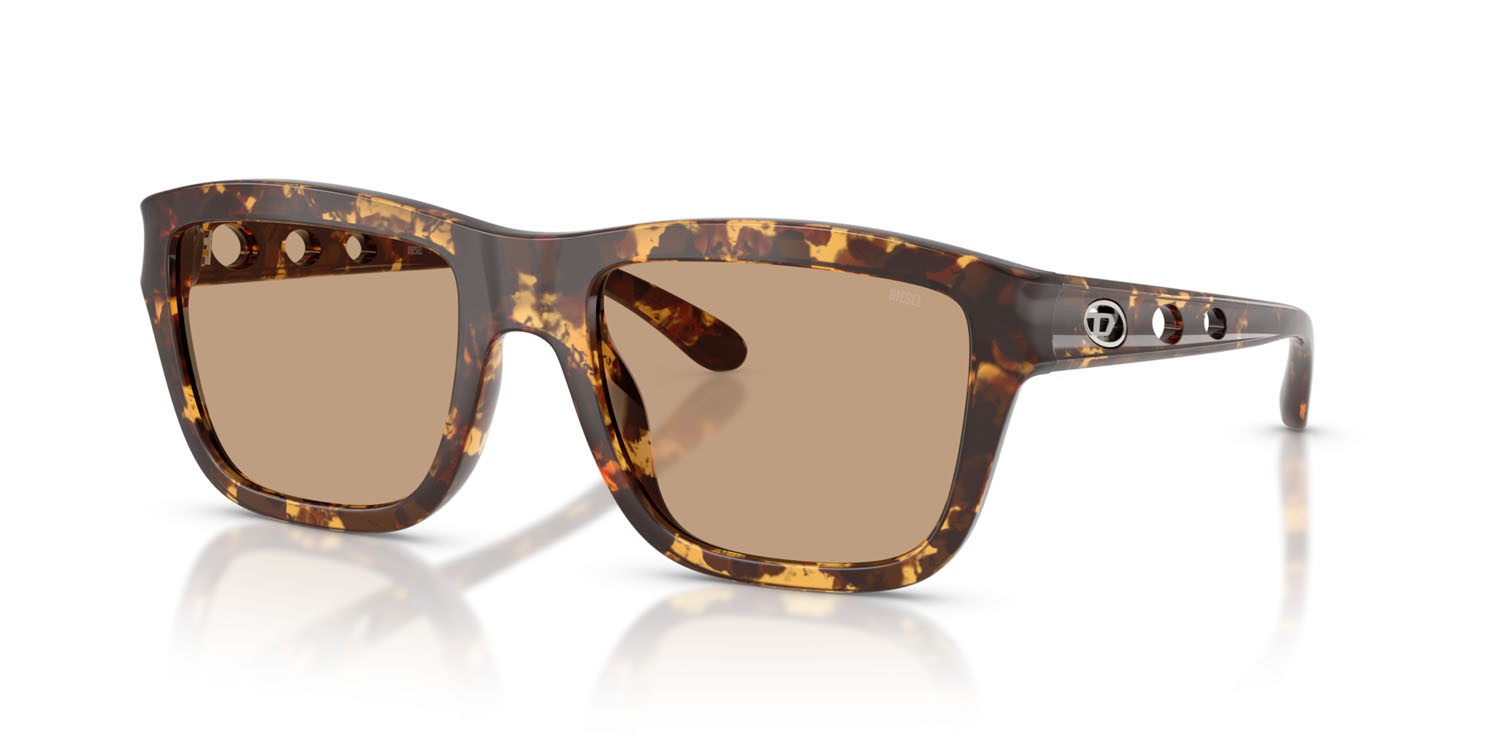 Sunglasses Diesel DL 3006U (201363) color havana shape square lenses marrone tinta unita