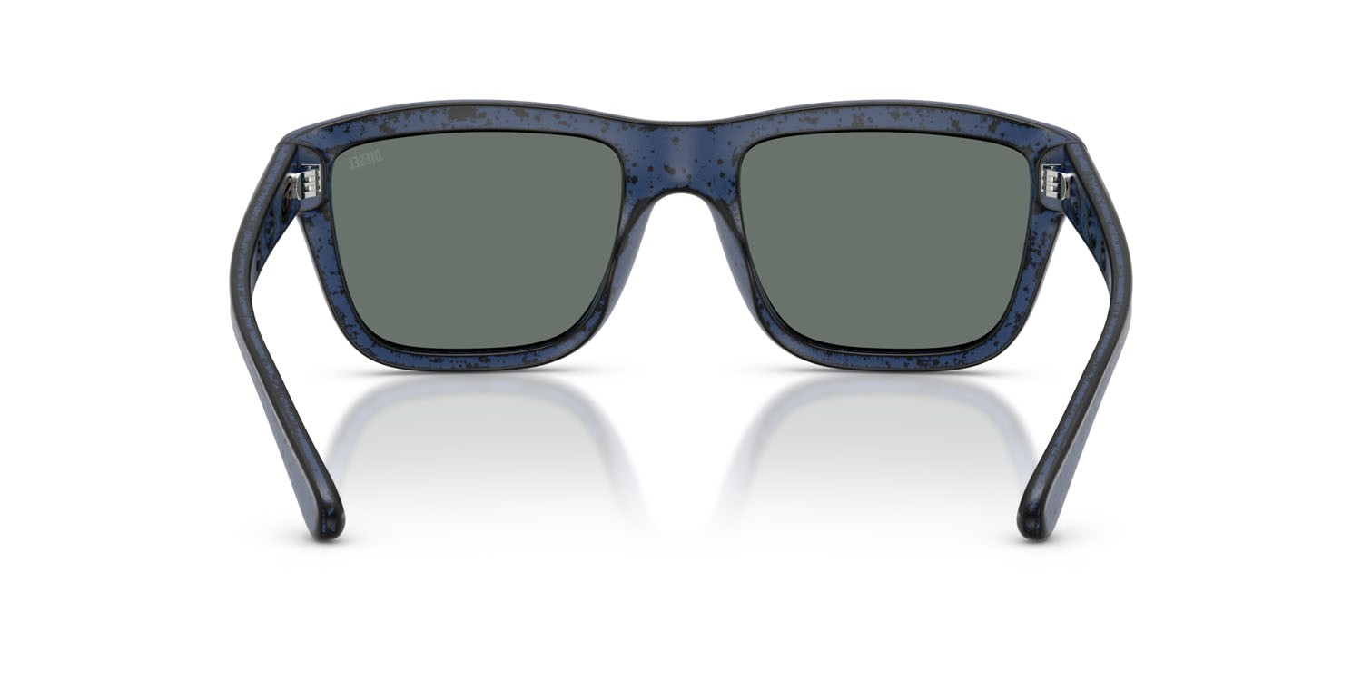 Occhiali da sole Diesel DL 3006U (201425) colore blu bariletto nero forma quadrato lenti blu specchiato