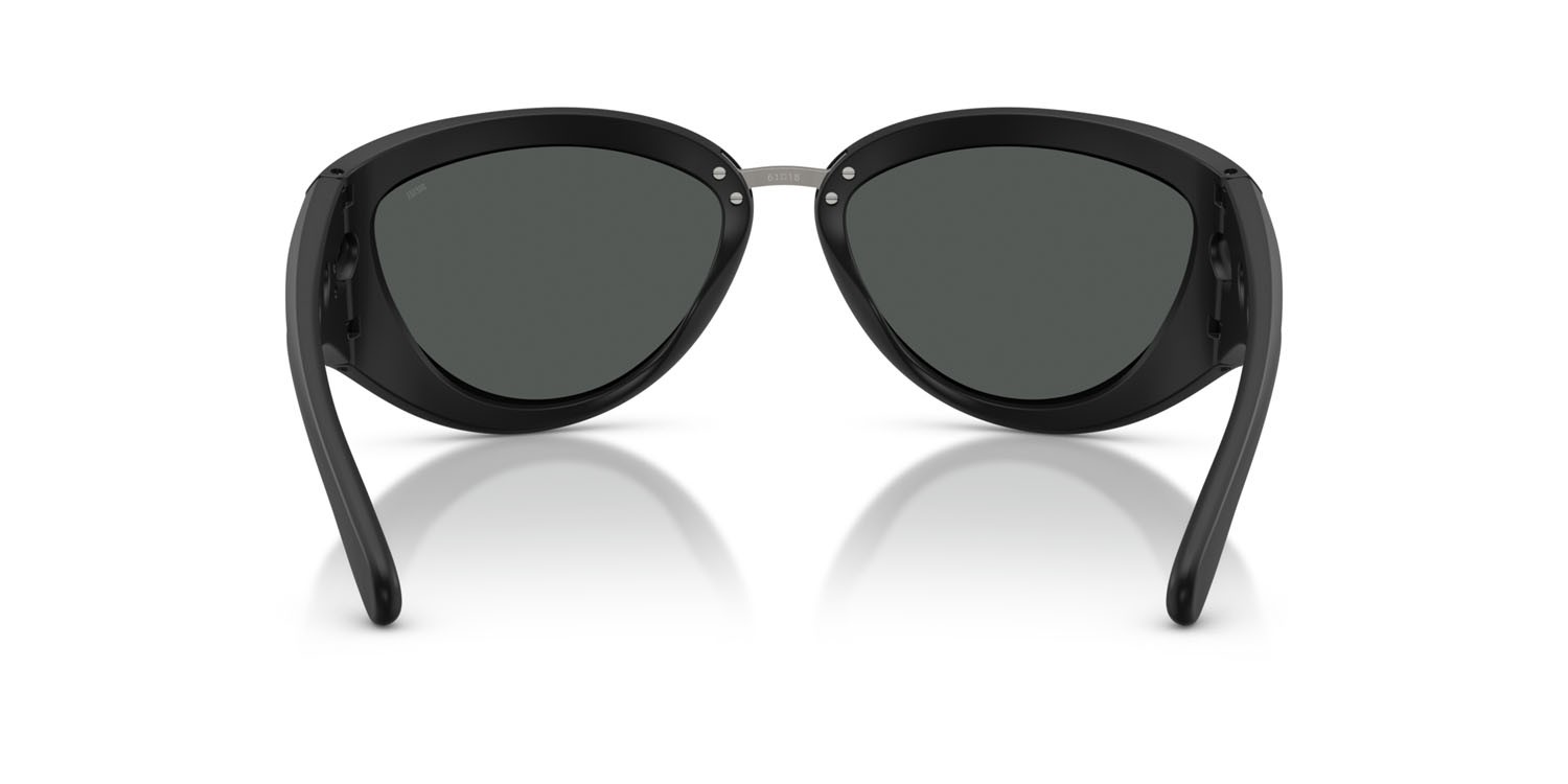 Occhiali da sole Diesel DL 3007U (200287) colore nero opaco forma cat eye lenti grigio scuro