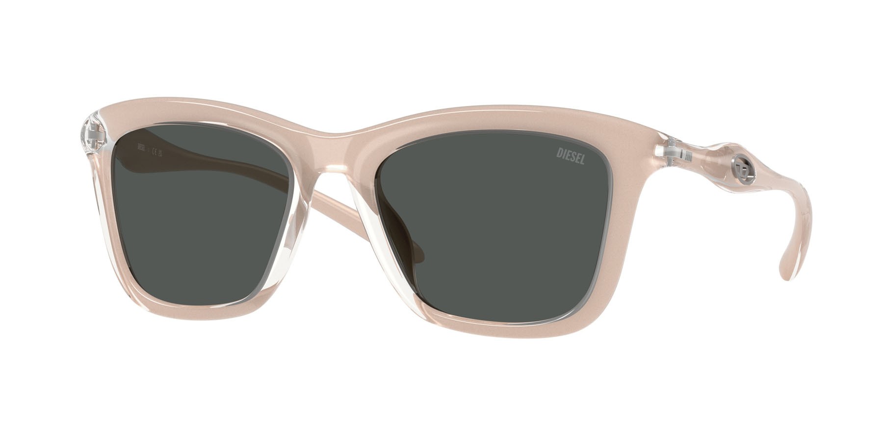 Sunglasses Diesel DL 3008U (203487) color crystal champagne shape square lenses grigio scuro