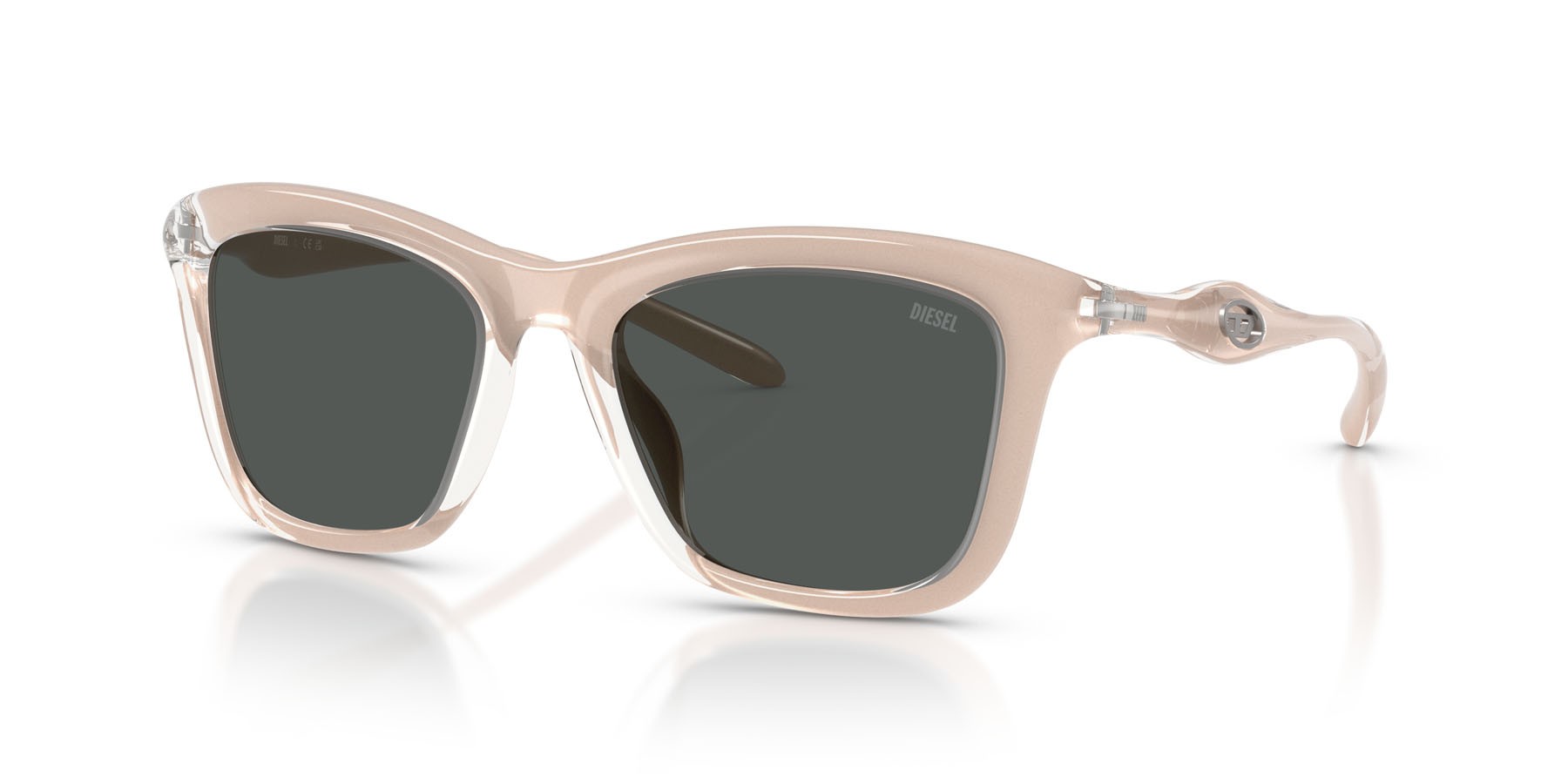 Sunglasses Diesel DL 3008U (203487) color crystal champagne shape square lenses grigio scuro