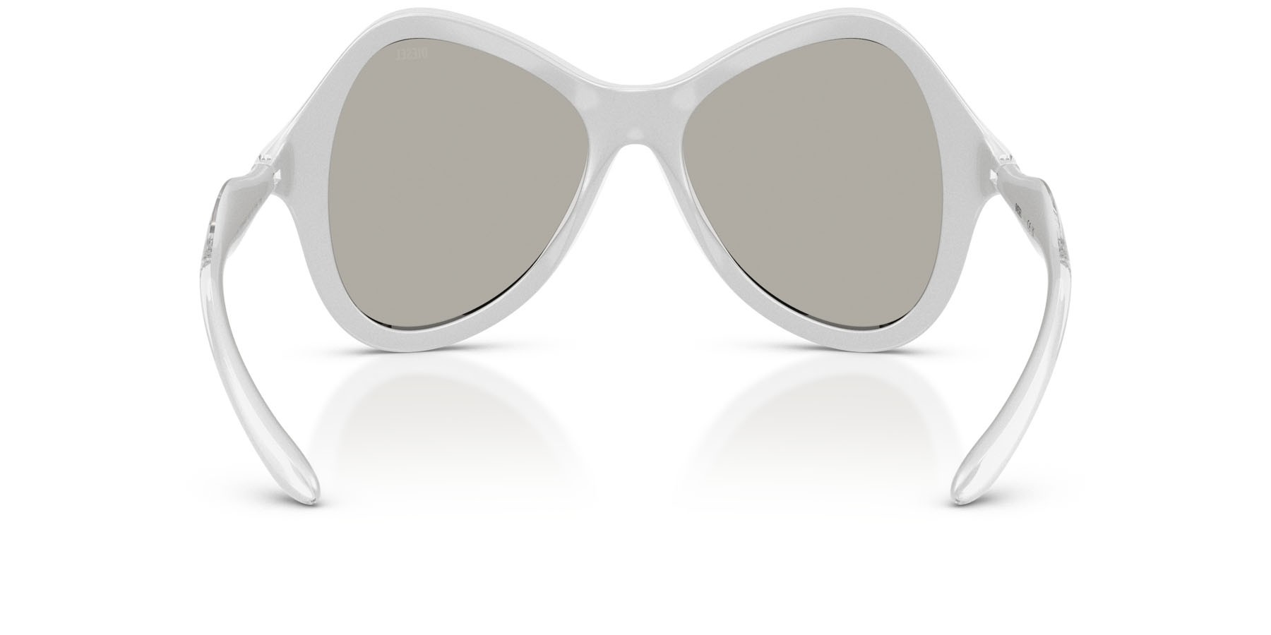Sunglasses Diesel DL 3010U (20296G) color metallic crystal shape cat eye lenses argento a specchio