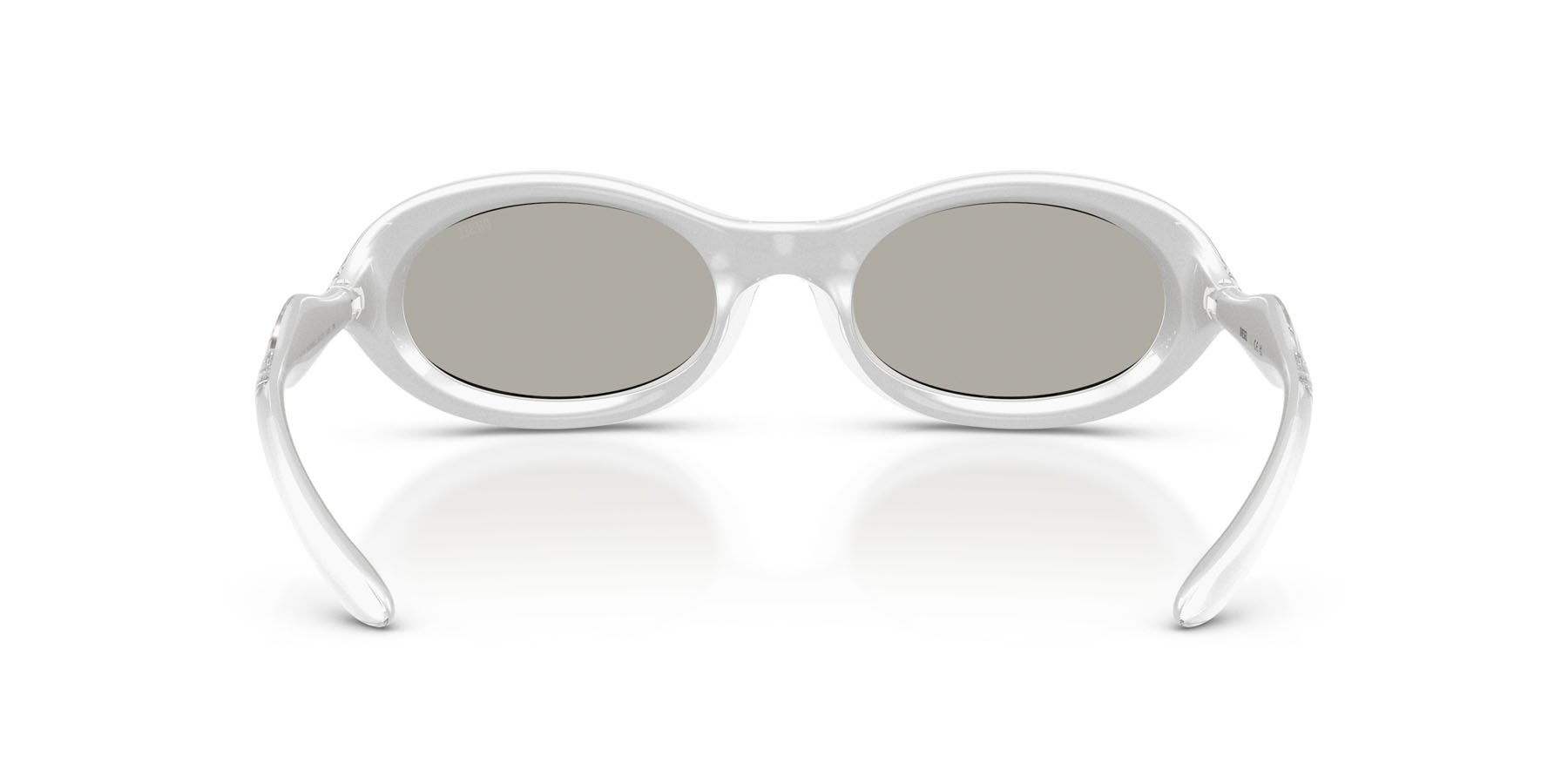 Sunglasses Diesel DL 3011U (20296G) color metallic crystal shape oval lenses grigio chiaro specchiato argento