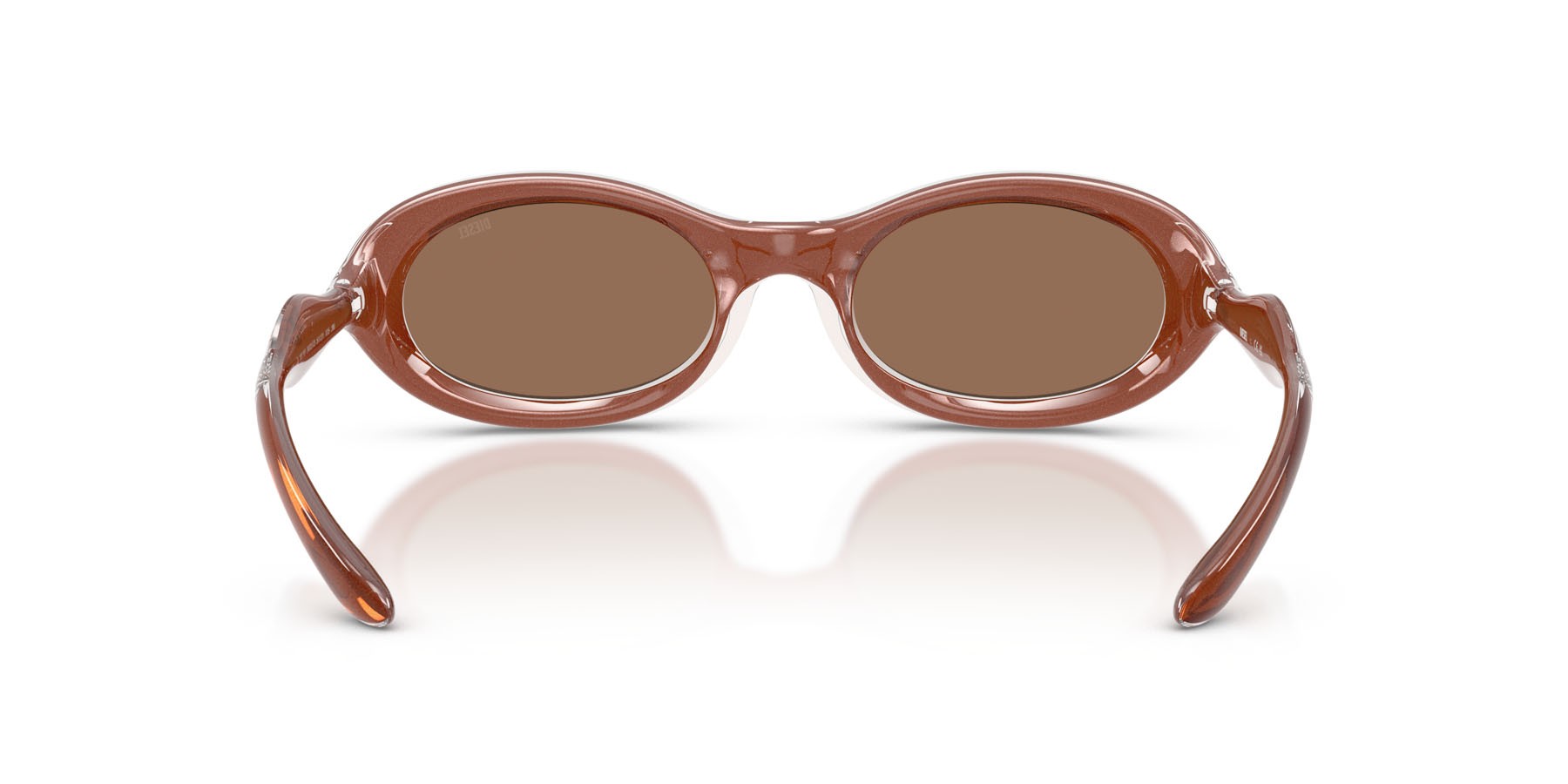 Sunglasses Diesel DL 3011U (203373) color cristallo/marrone vernice shape oval lenses marrone scuro