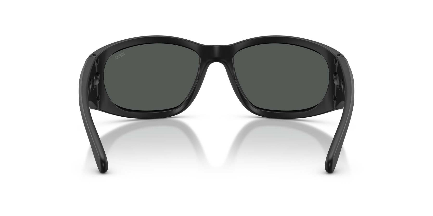 Sunglasses Diesel DL 3012U (200287) color nero opaco shape rectangle lenses grigio scuro