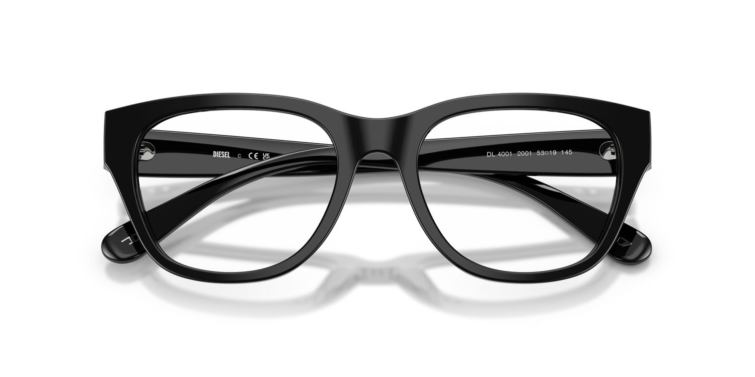 Eyeglasses Diesel DL 4001 (2001) color nero shape square lenses lente demo