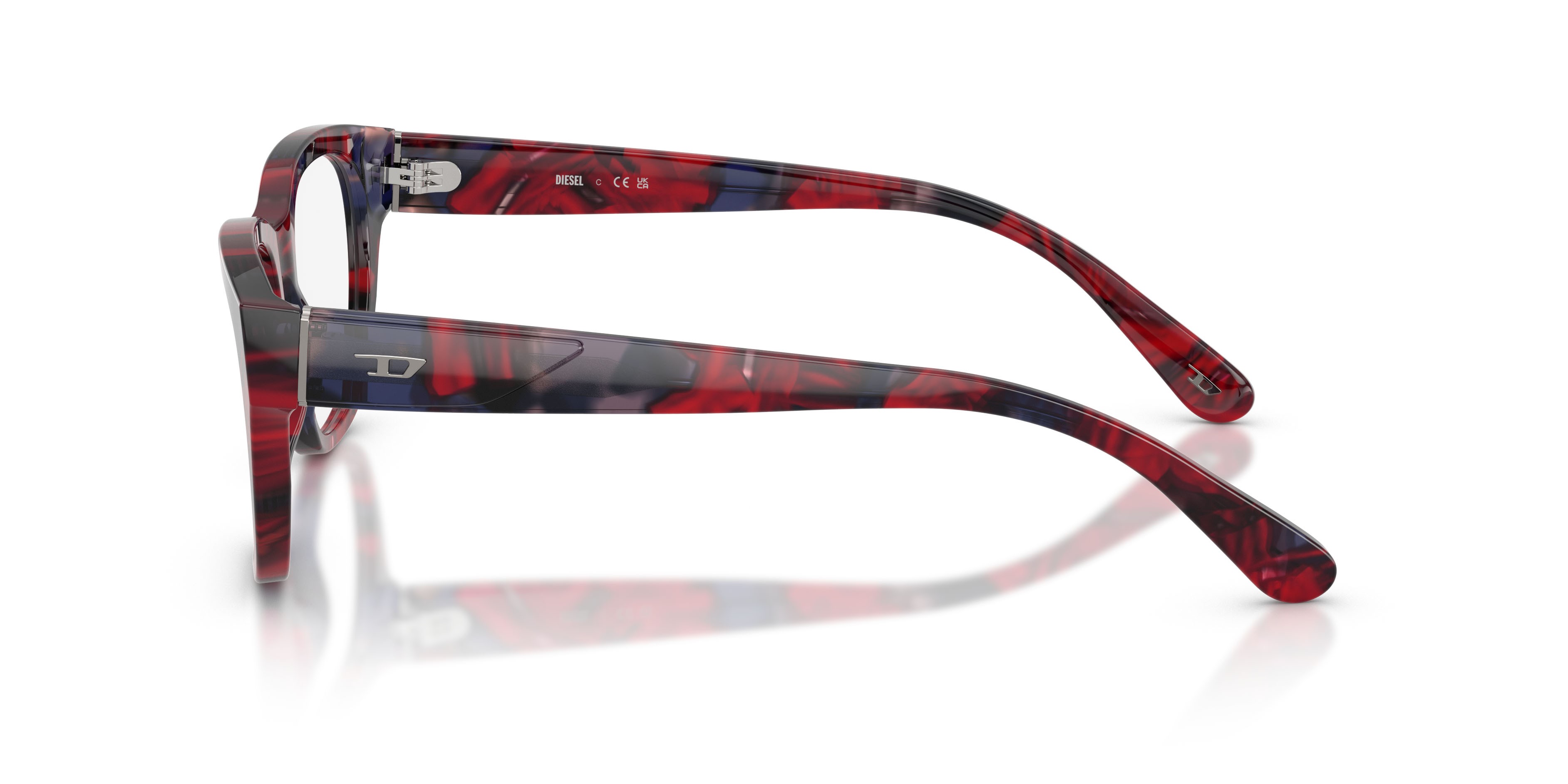 Eyeglasses Diesel DL 4001 (2040) color havana rosso shape square lenses lente demo