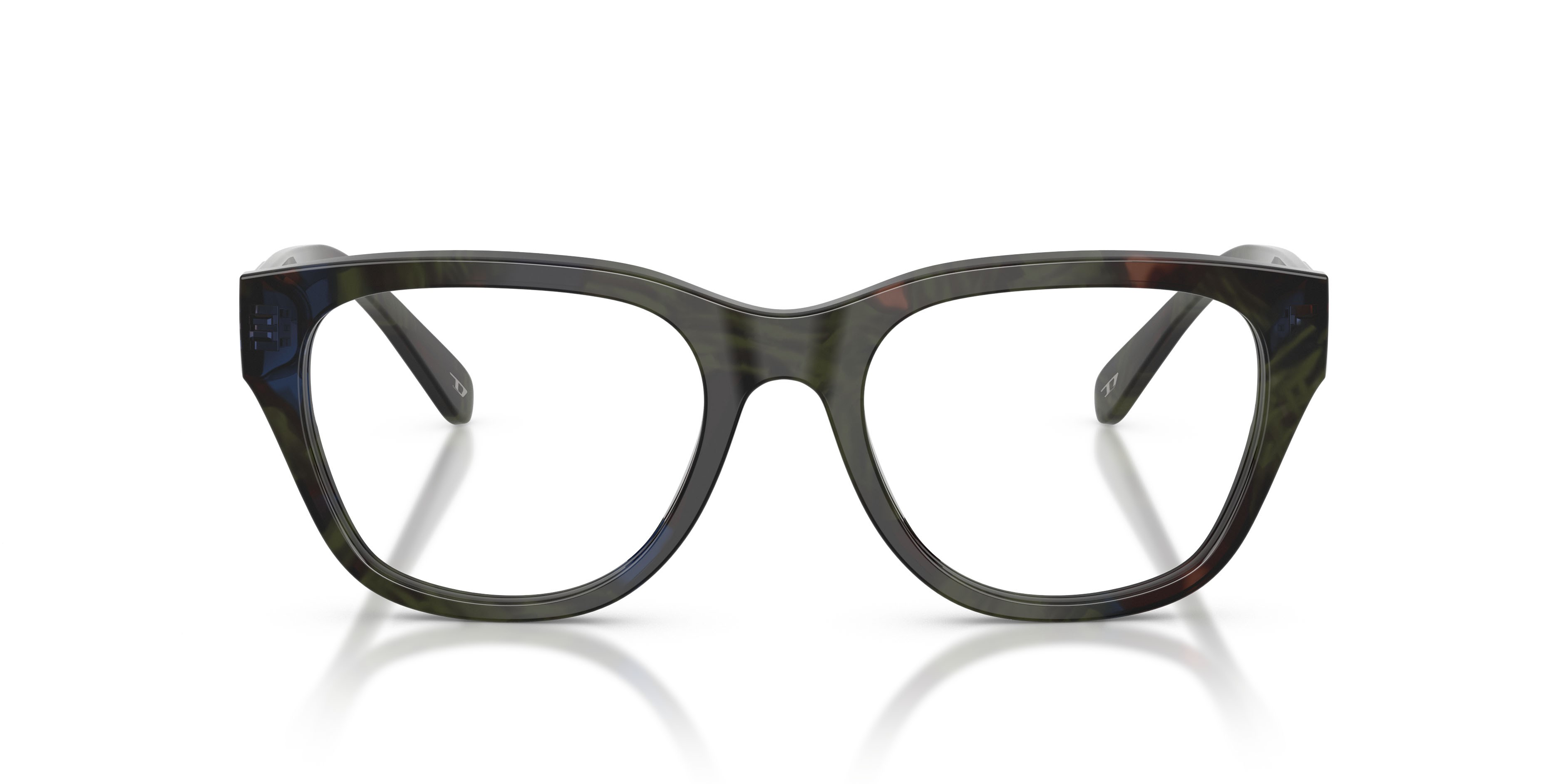 Eyeglasses Diesel DL 4001 (2042) color havana verde shape square lenses lente demo