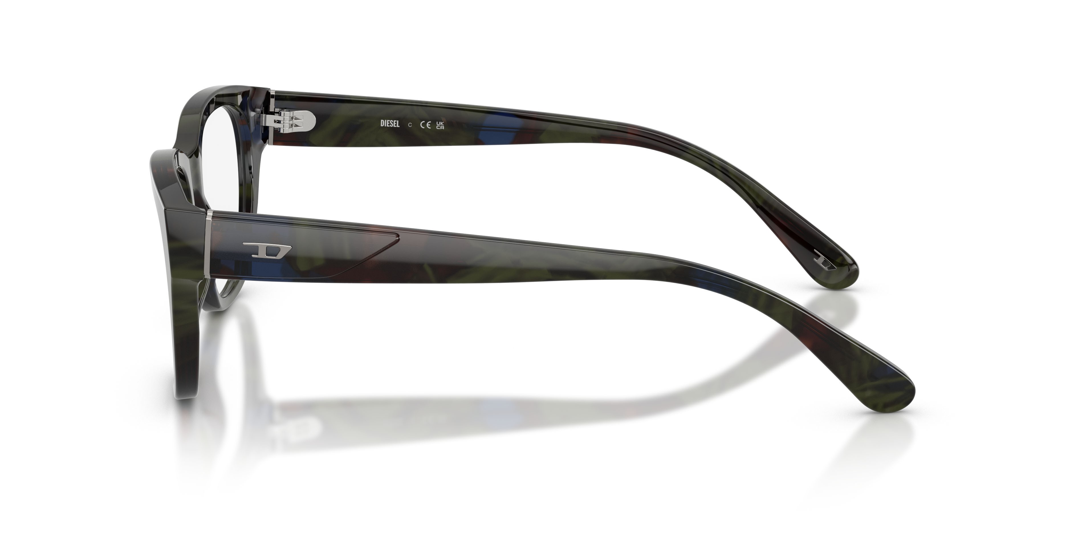 Eyeglasses Diesel DL 4001 (2042) color havana verde shape square lenses lente demo