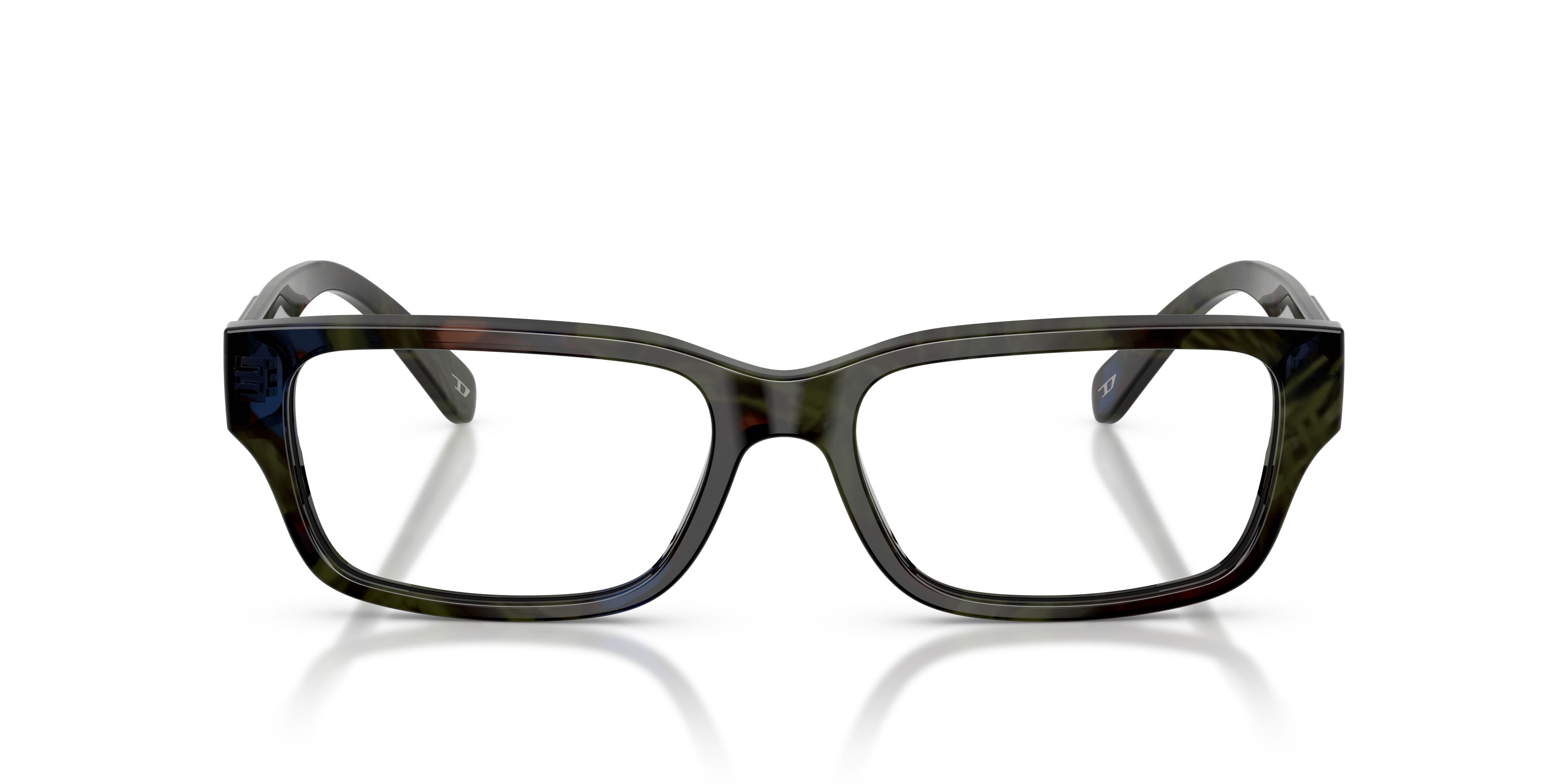 Eyeglasses Diesel DL 4002 (2042) color havana verde shape square lenses lente demo