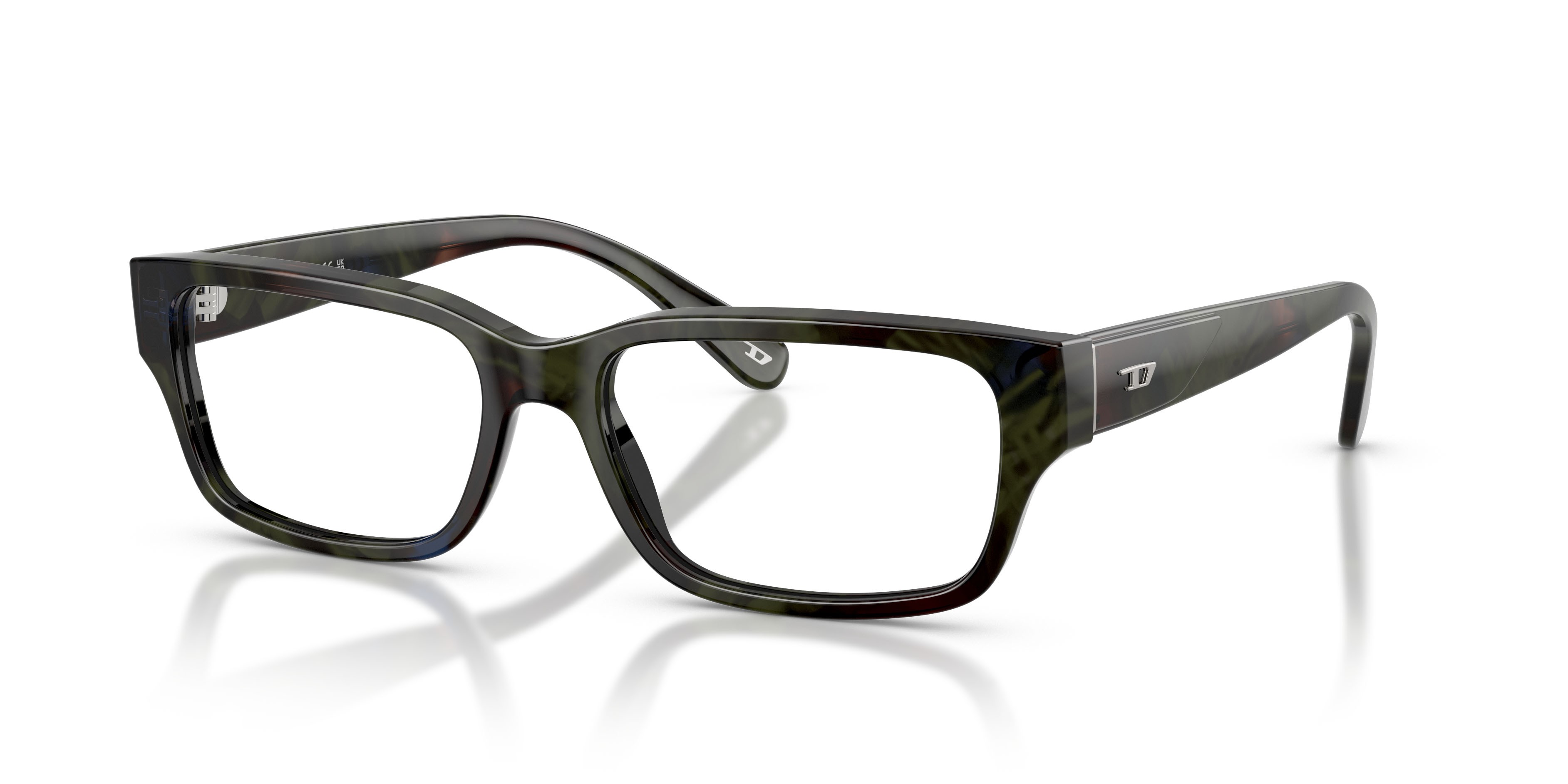Eyeglasses Diesel DL 4002 (2042) color havana verde shape square lenses lente demo