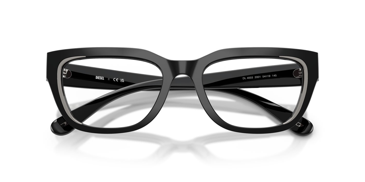Eyeglasses Diesel DL 4003 (2001) color nero shape rectangle lenses lente demo