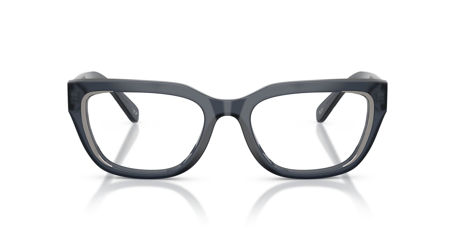 Eyeglasses Diesel DL 4003 (2018) color celeste opalino shape rectangle lenses lente demo