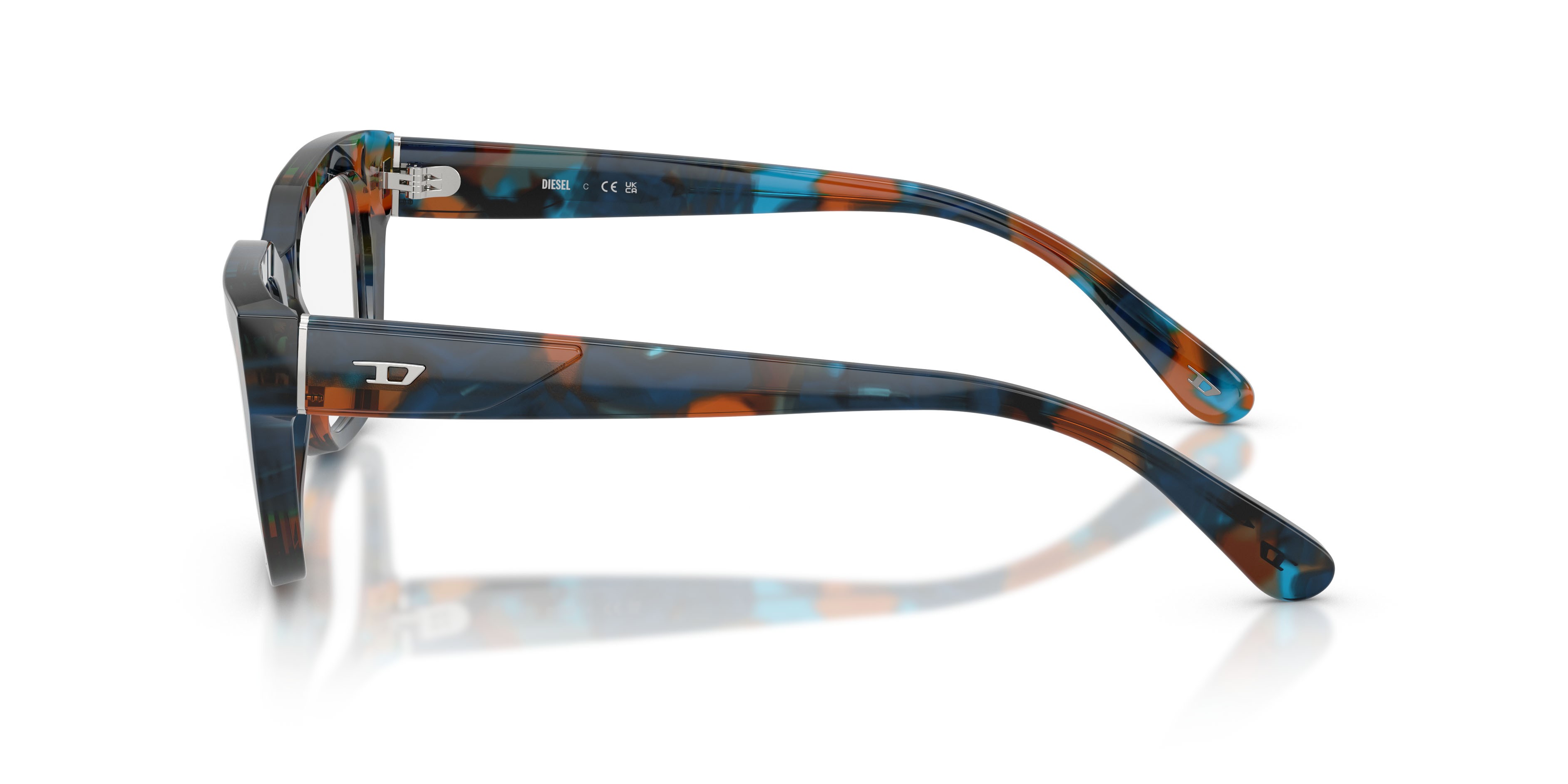 Occhiali da vista Diesel DL 4003 (2043) colore blu havana forma rettangolare lenti lente demo