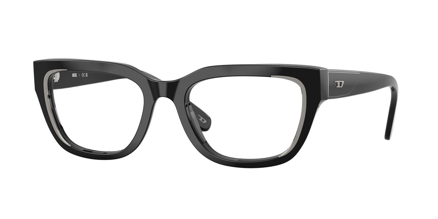Eyeglasses Diesel DL 4003F (2001) color nero shape rectangle lenses lente demo