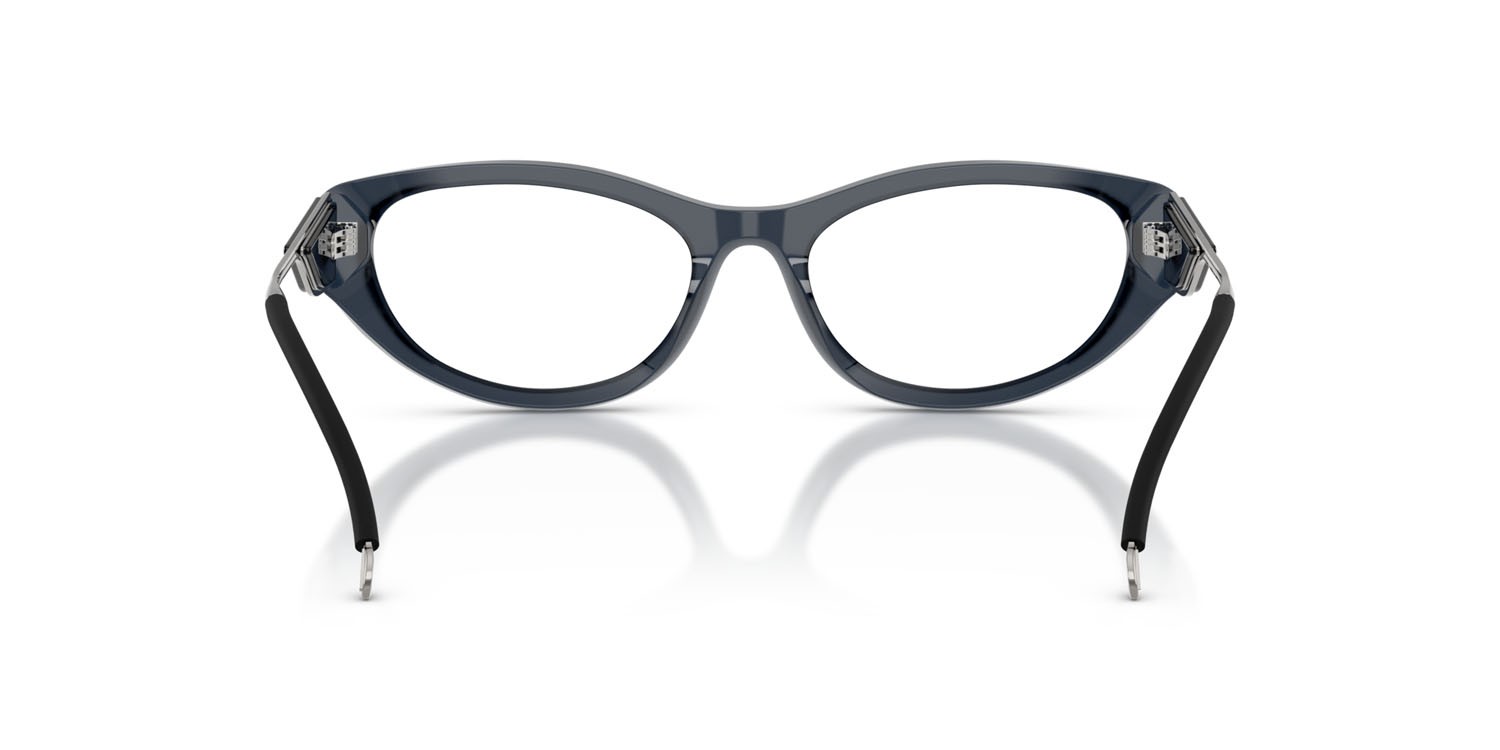 Eyeglasses Diesel DL 4004 (2018) color celeste opalino shape cat eye lenses lente demo