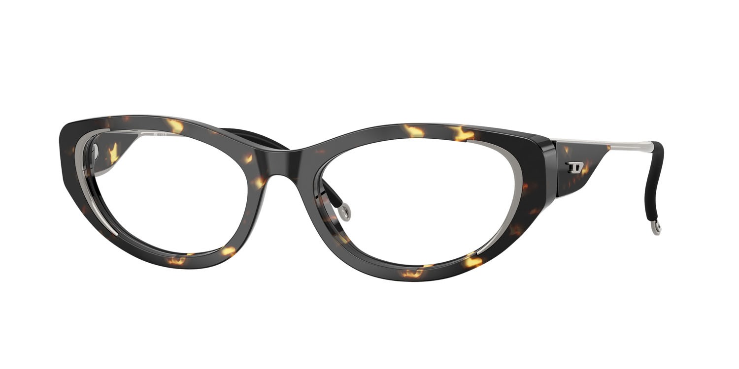 Eyeglasses Diesel DL 4004F (2017) color havana shape cat eye lenses lente demo