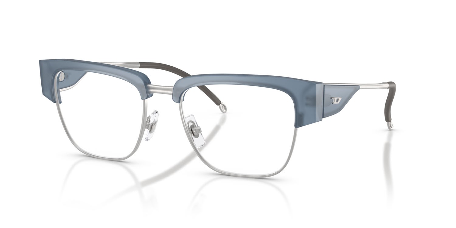 Eyeglasses Diesel DL 4005 (2020) color blu opale shape square lenses lente demo