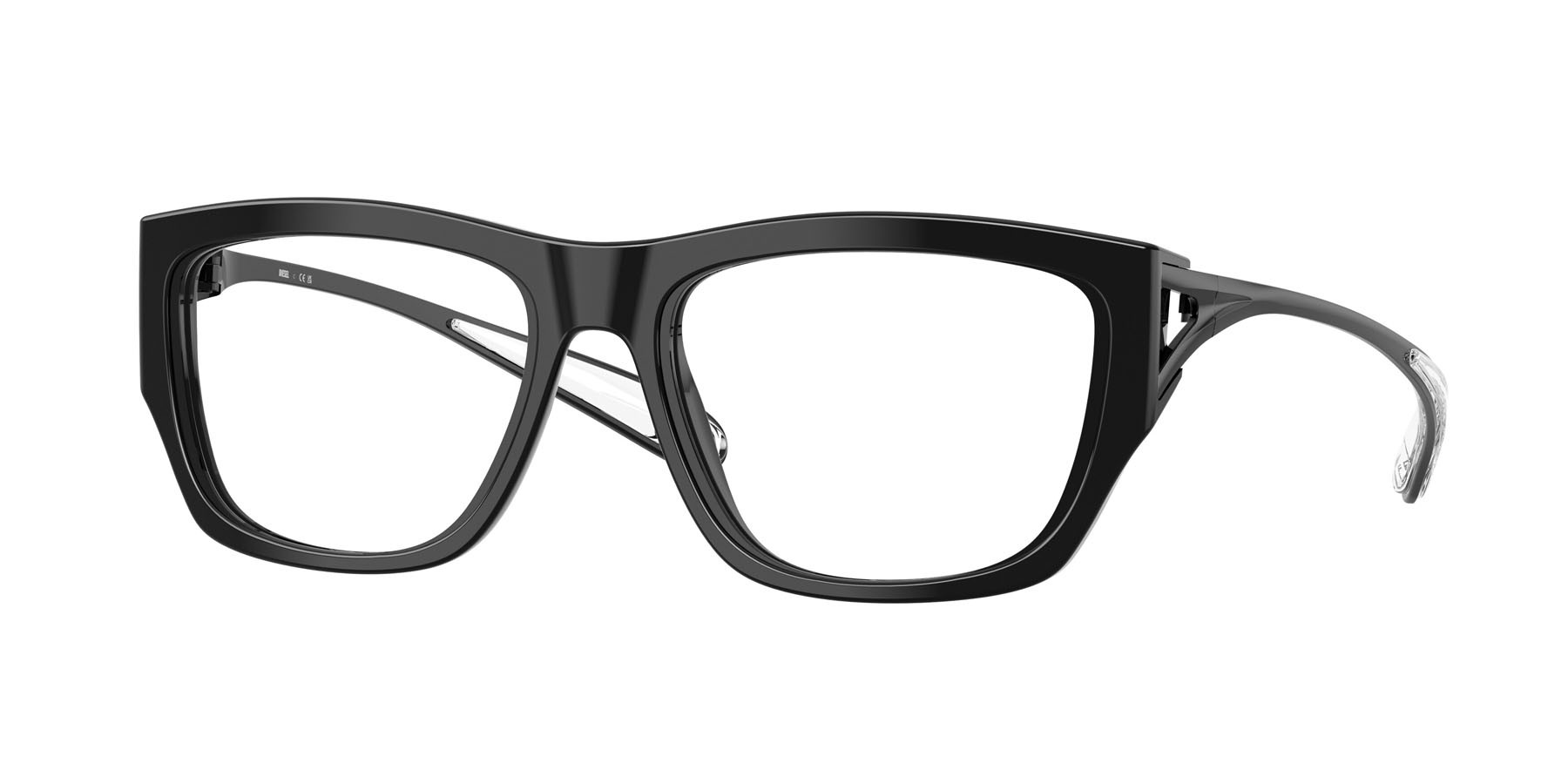 Eyeglasses Diesel DL 4008F (2001) color nero shape square lenses lente demo