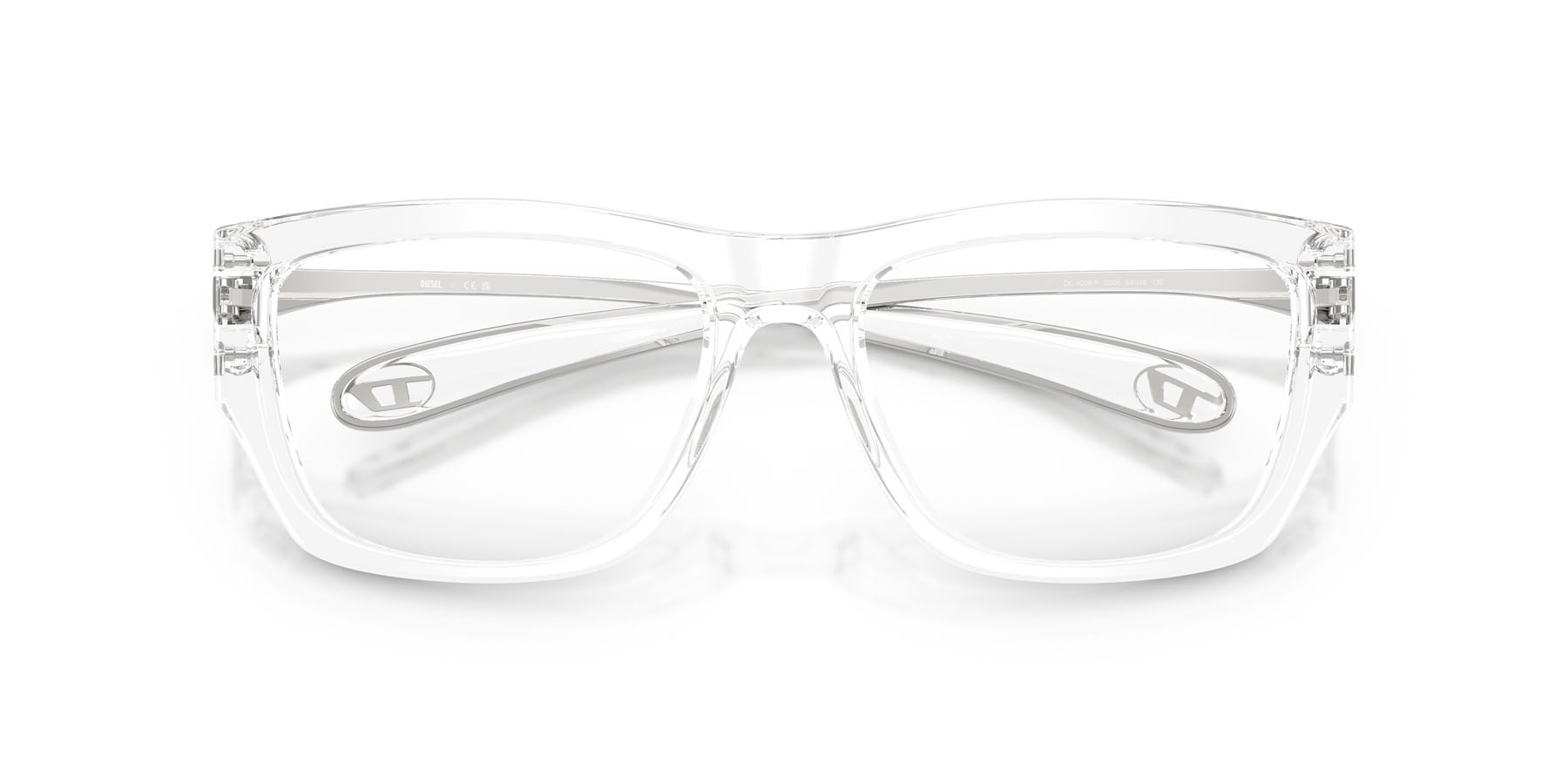 Eyeglasses Diesel DL 4008F (2005) color cristallo shape square lenses lente demo