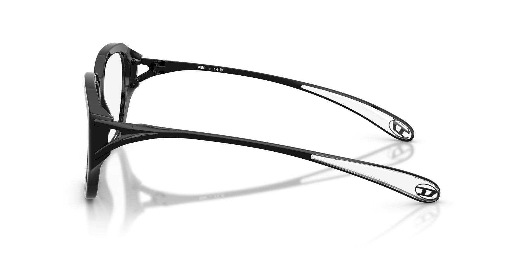 Eyeglasses Diesel DL 4009 (2001) color nero shape square lenses lente demo