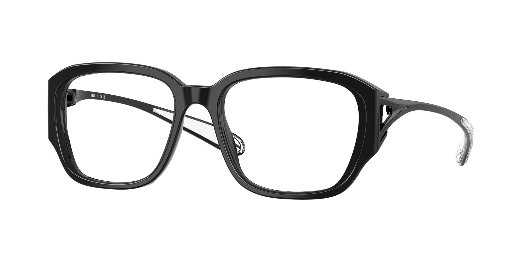 Eyeglasses Diesel DL 4009F (2001) color nero shape rectangle lenses lente demo