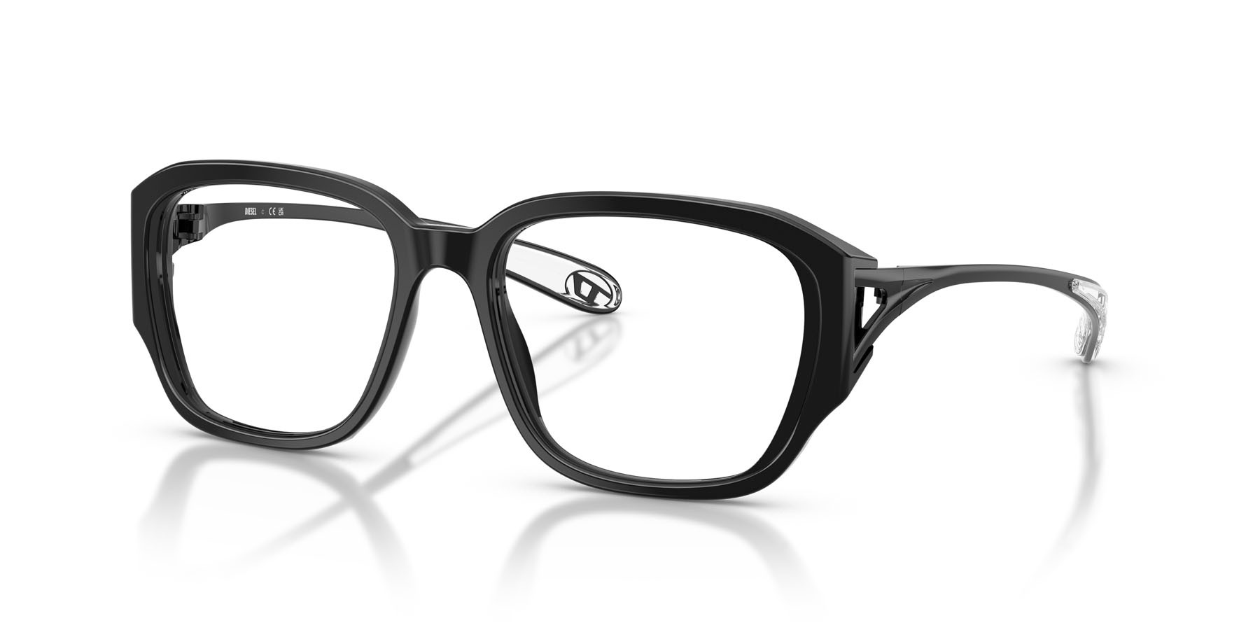 Eyeglasses Diesel DL 4009F (2001) color nero shape rectangle lenses lente demo