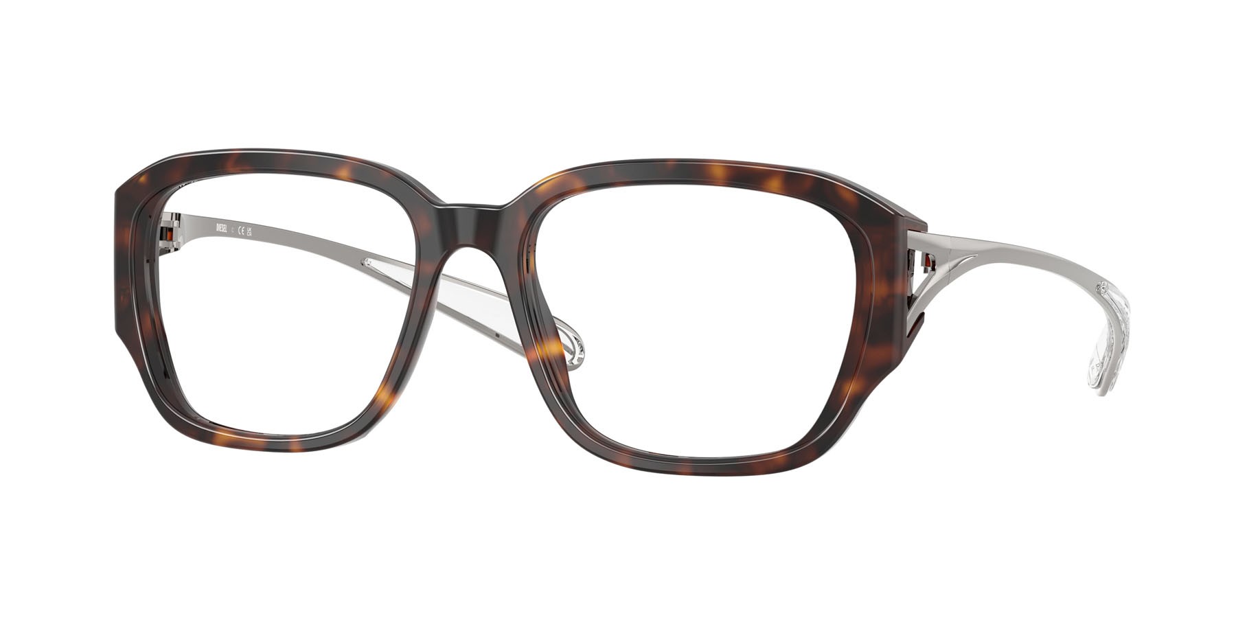Eyeglasses Diesel DL 4009F (2003) color havana shape rectangle lenses lente demo