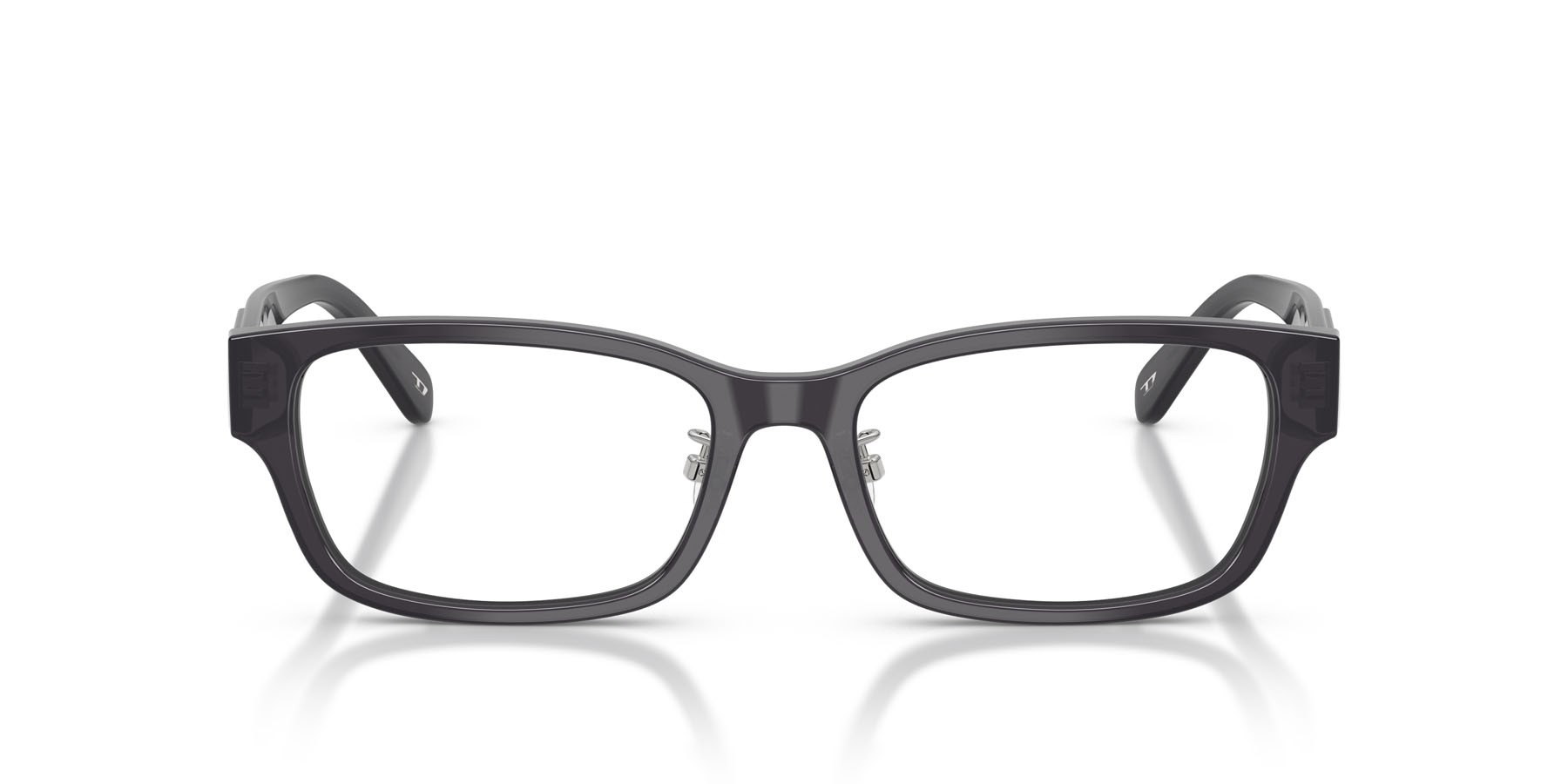Eyeglasses Diesel DL 4010D (2027) color violetto scuro trasparente shape rectangle lenses lente demo