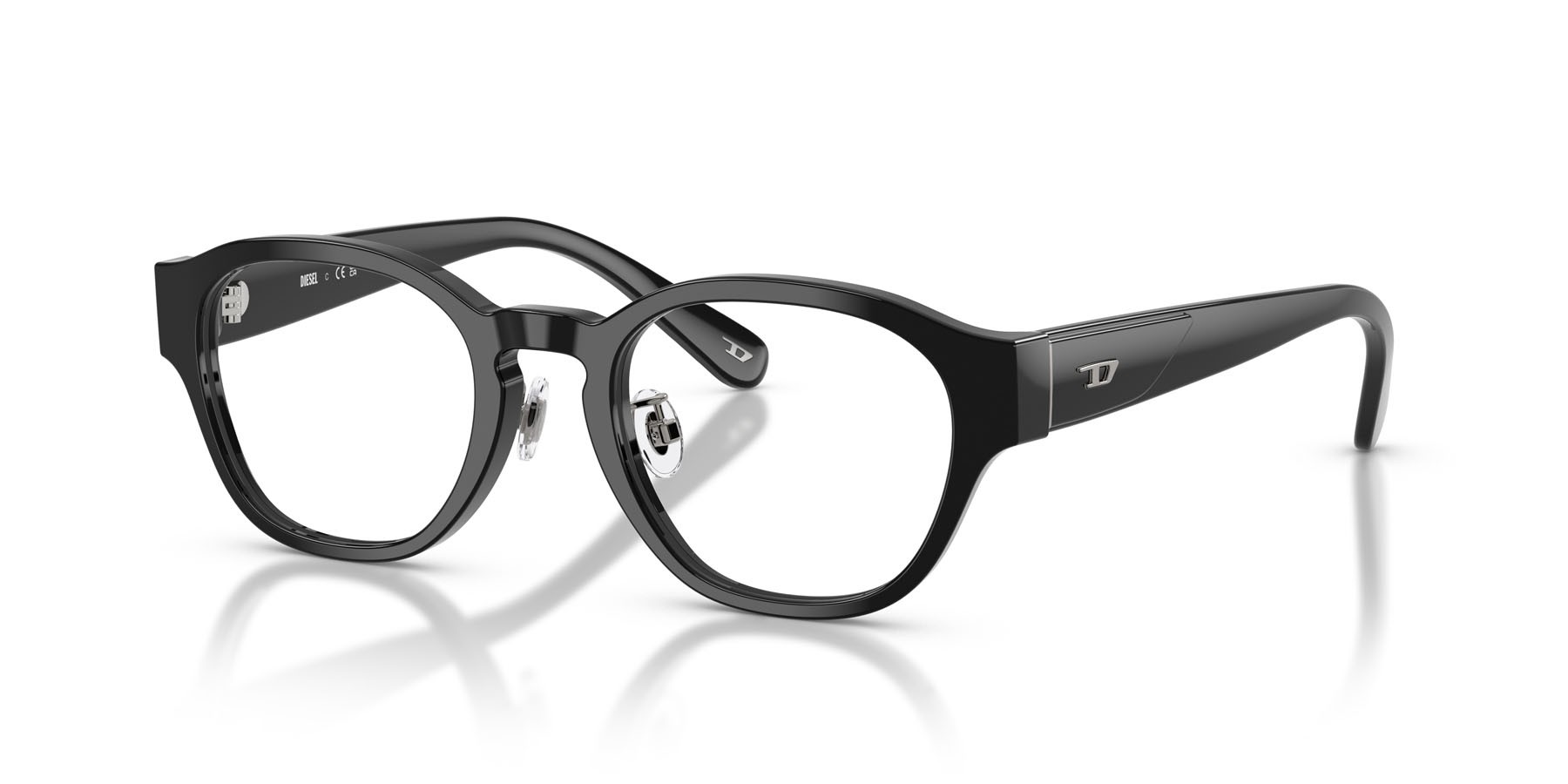 Eyeglasses Diesel DL 4011D (2001) color nero lucido shape rectangle lenses lente demo