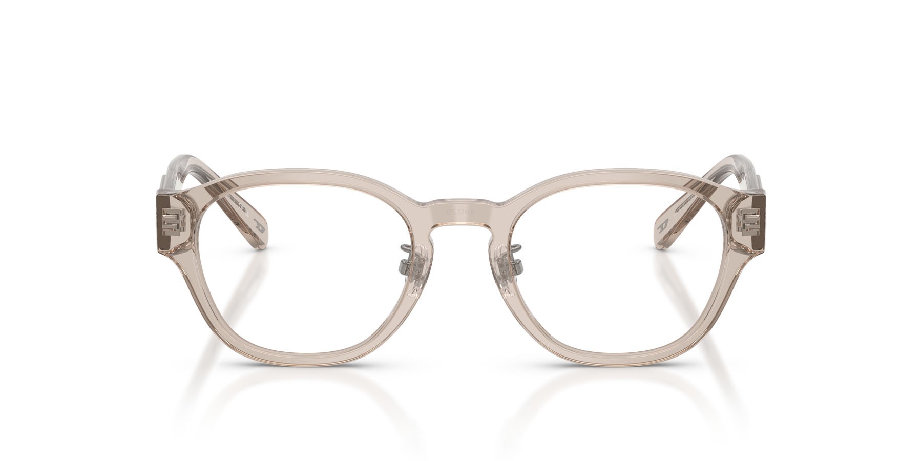 Eyeglasses Diesel DL 4011D (2007) color tortora trasparente shape rectangle lenses lente demo