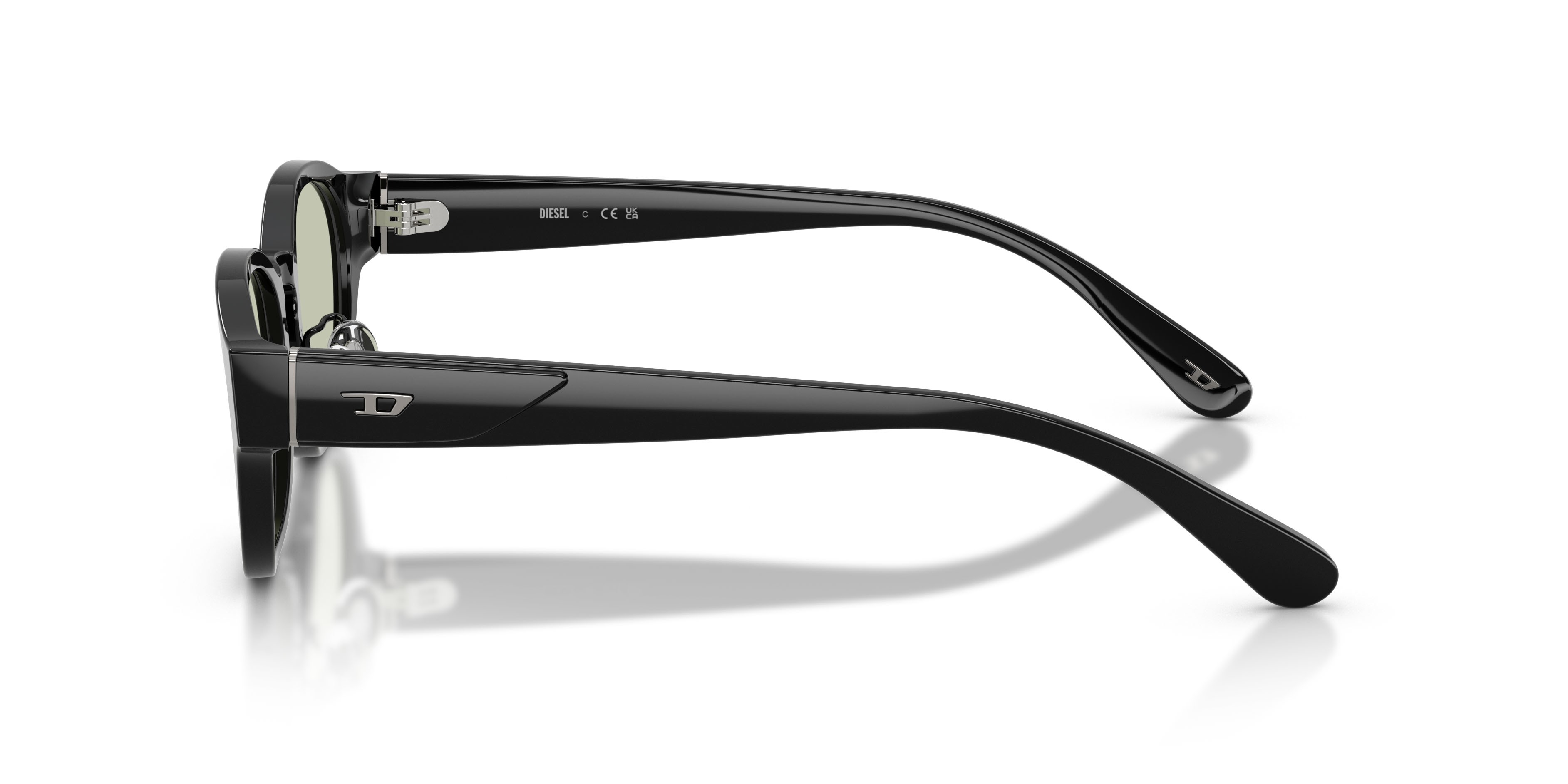 Eyeglasses Diesel DL 4011D (2063) color nero shape rectangle lenses verde chiaro