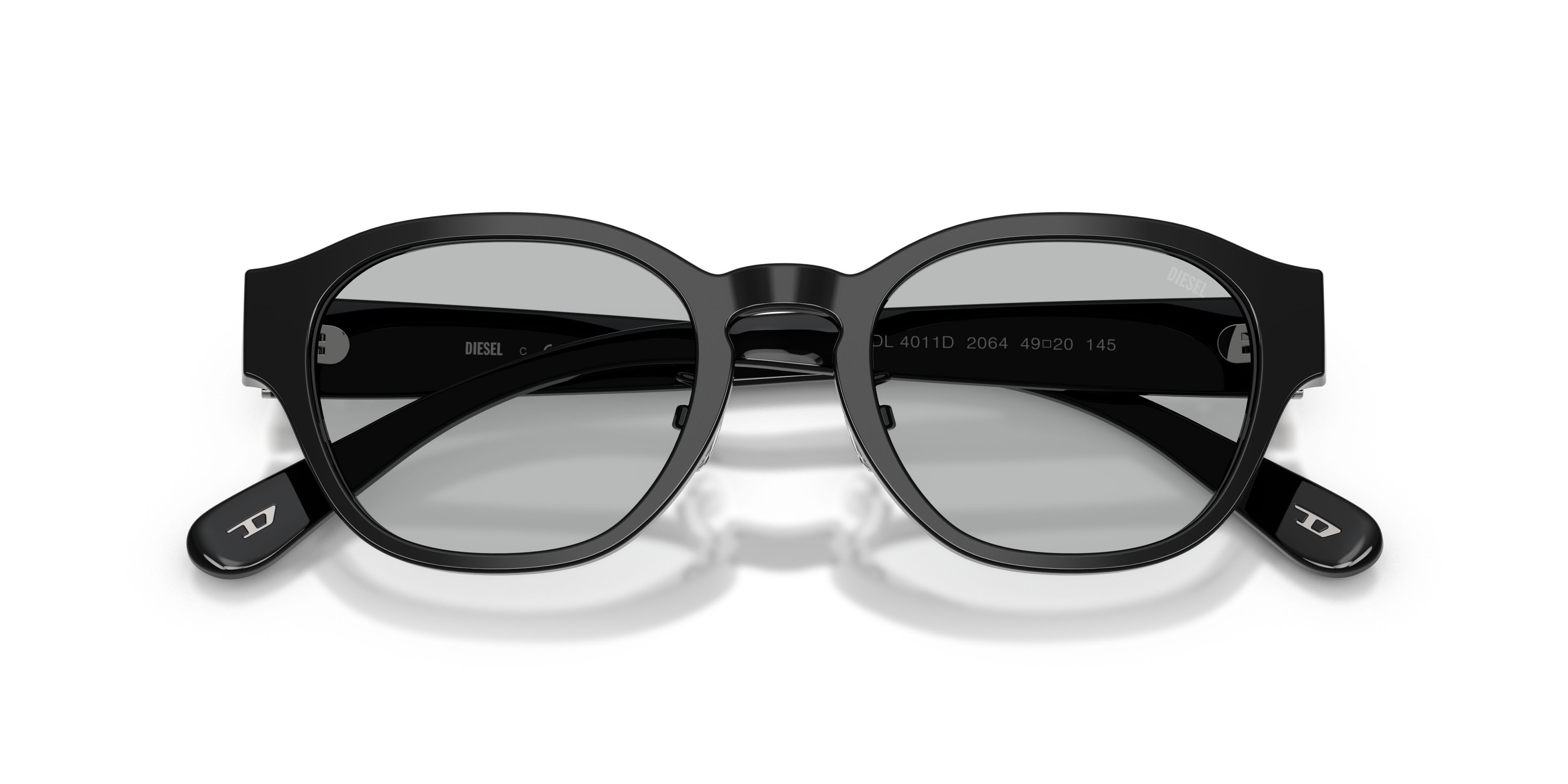Eyeglasses Diesel DL 4011D (2064) color nero shape rectangle lenses grigio