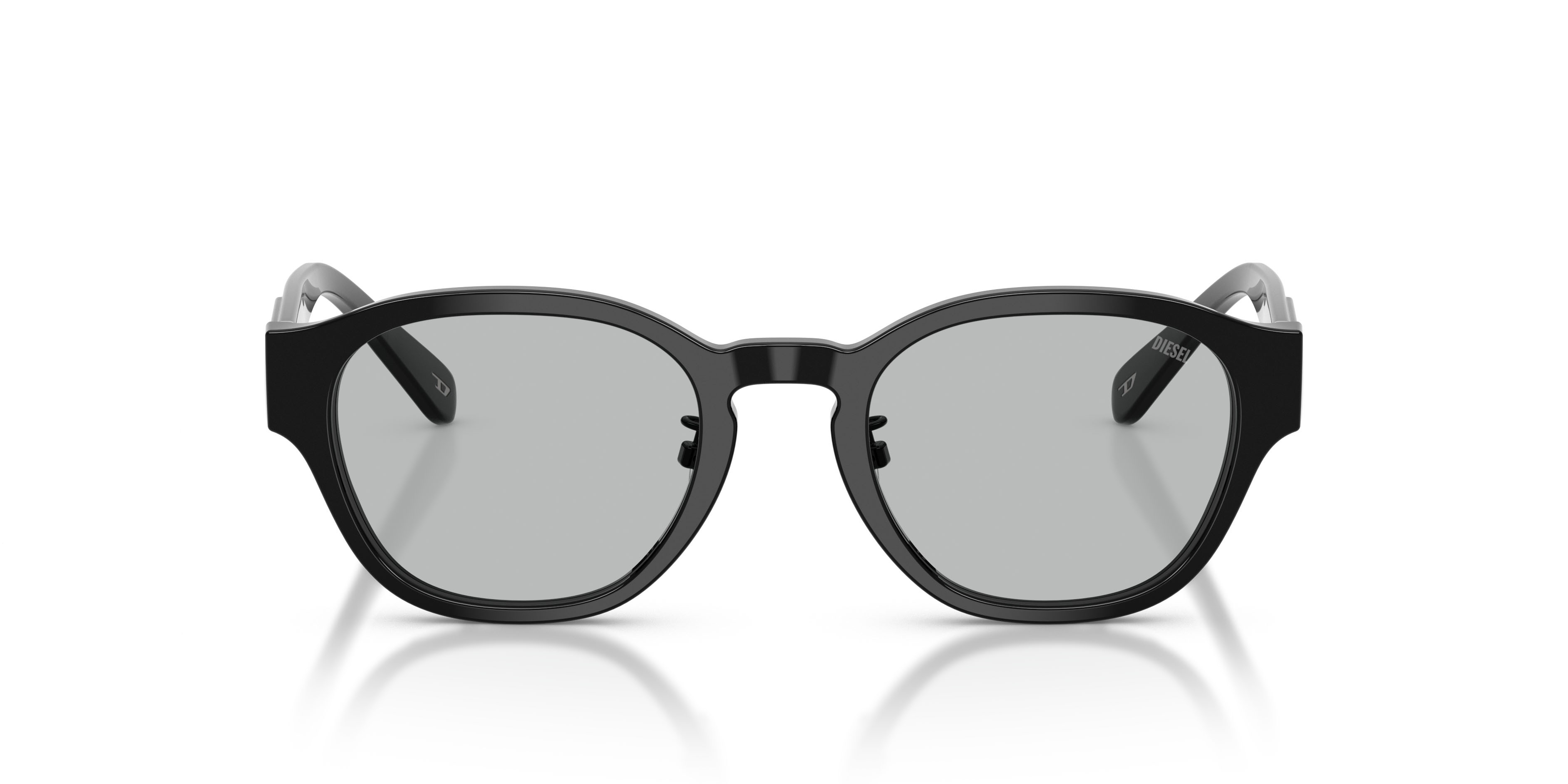 Eyeglasses Diesel DL 4011D (2064) color nero shape rectangle lenses grigio
