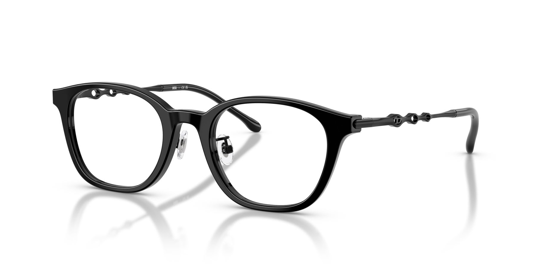 Eyeglasses Diesel DL 4013D (2001) color nero lucido shape pantos lenses lente demo