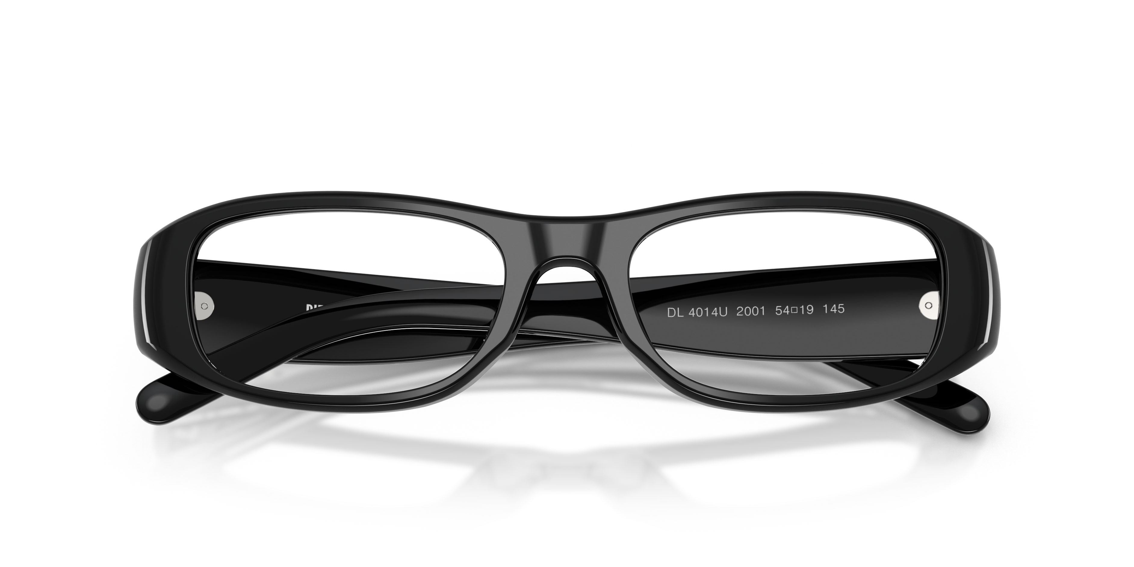Eyeglasses Diesel DL 4014U (2001) color nero a tinta unita shape square lenses lente demo