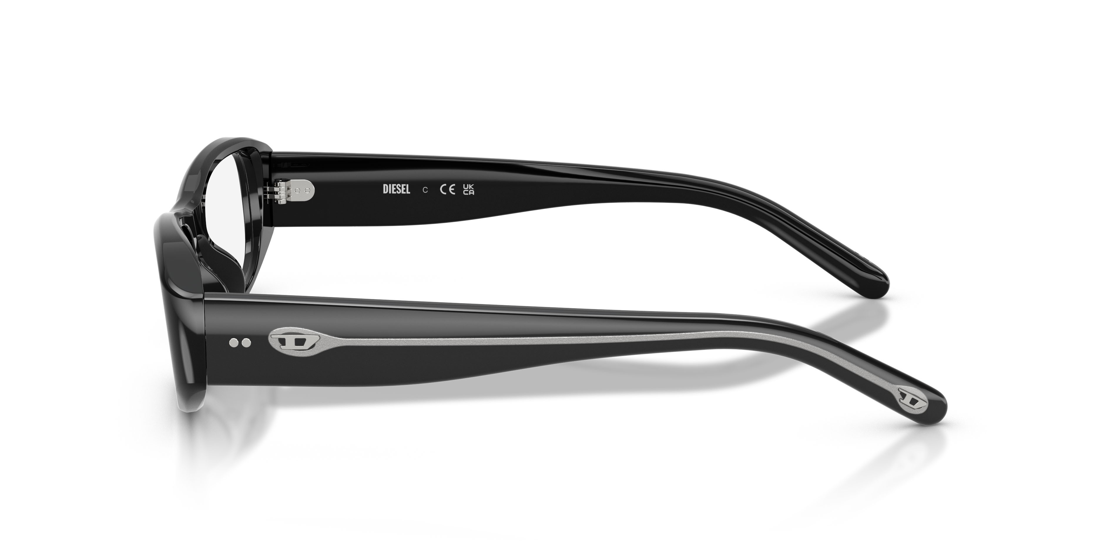 Eyeglasses Diesel DL 4014U (2001) color nero a tinta unita shape square lenses lente demo