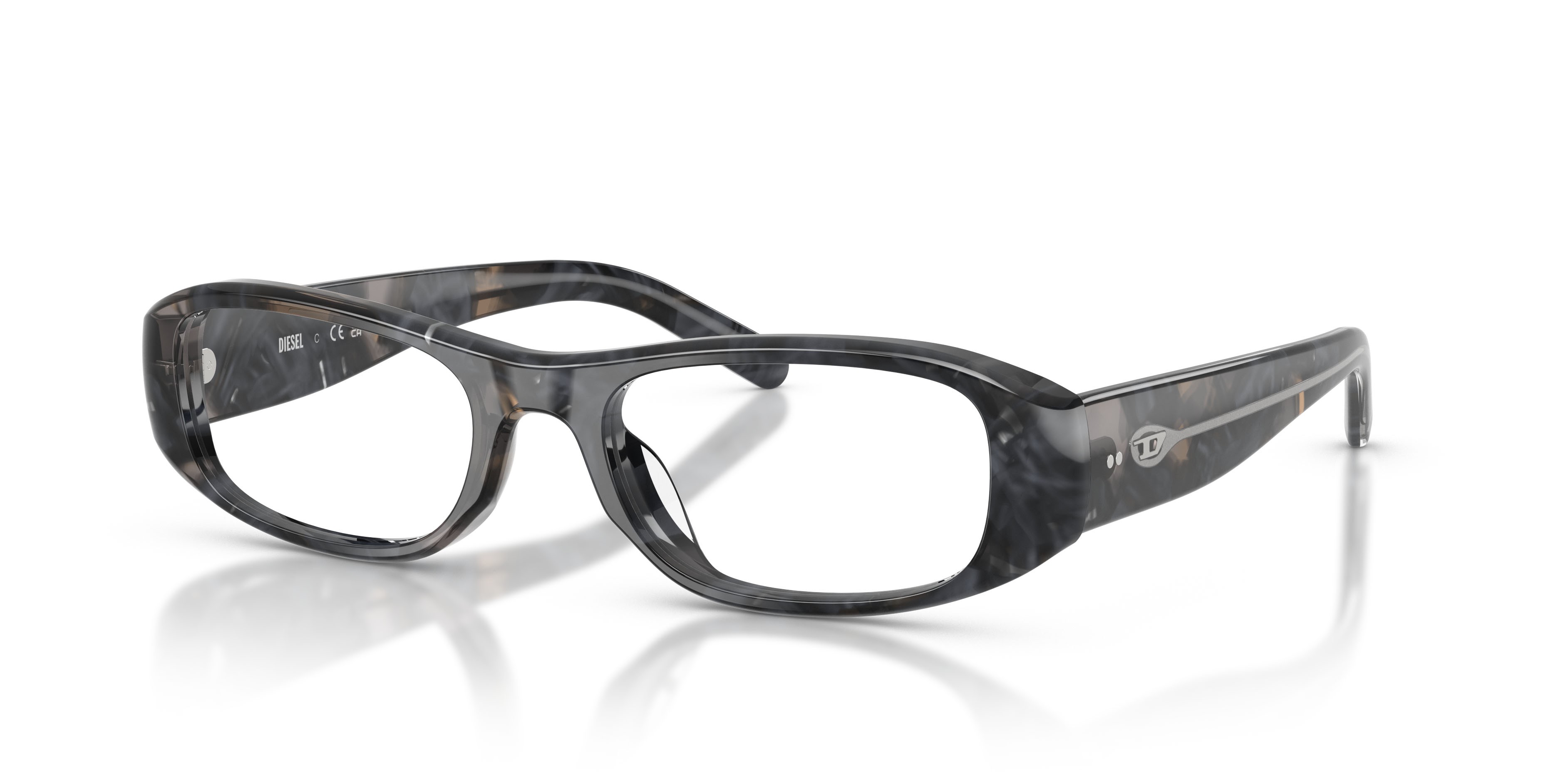 Eyeglasses Diesel DL 4014U (2041) color marrone/havana grigio shape square lenses lente demo