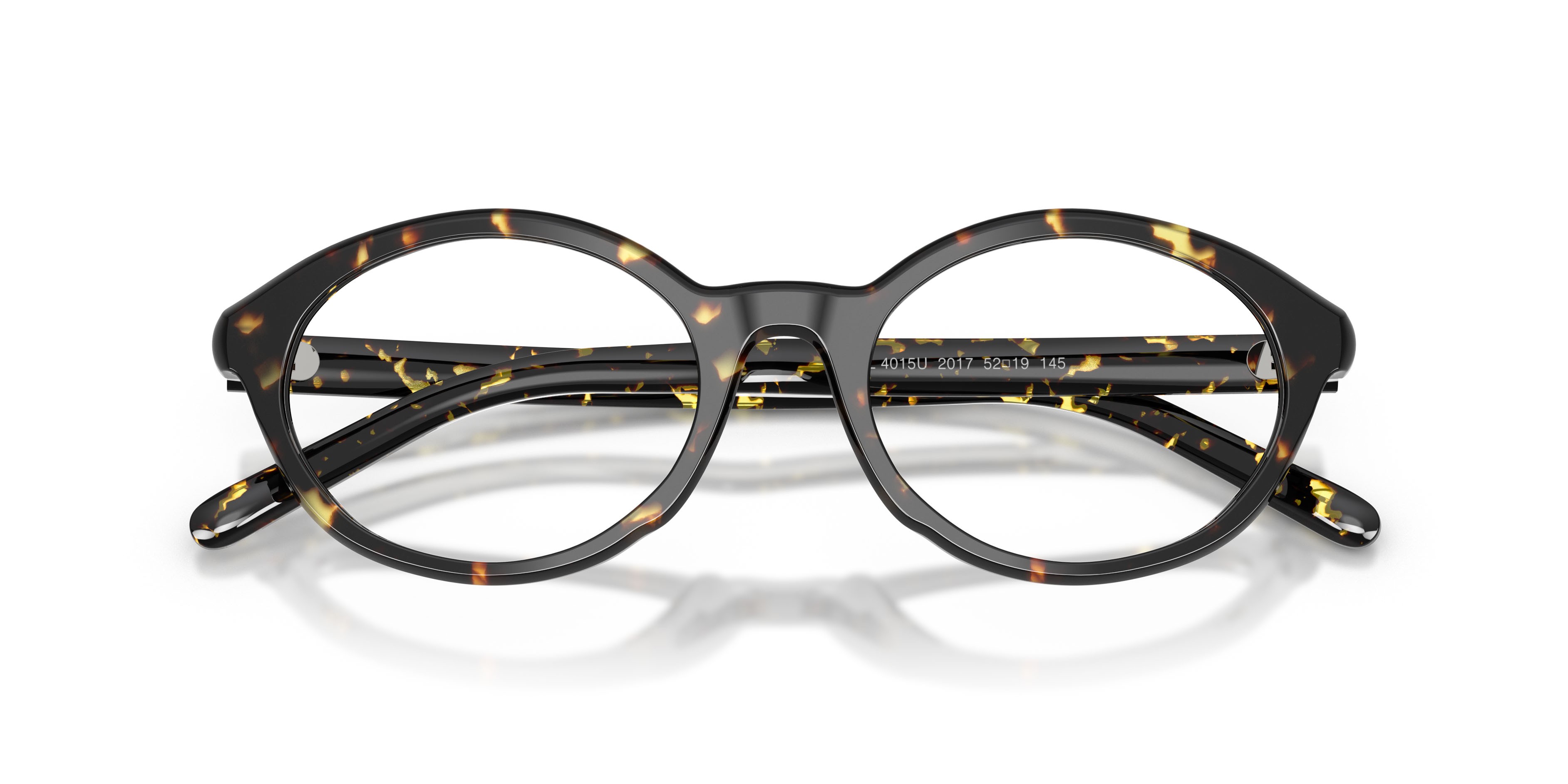 Eyeglasses Diesel DL 4015U (2017) color havana giallo shape oval lenses lente demo