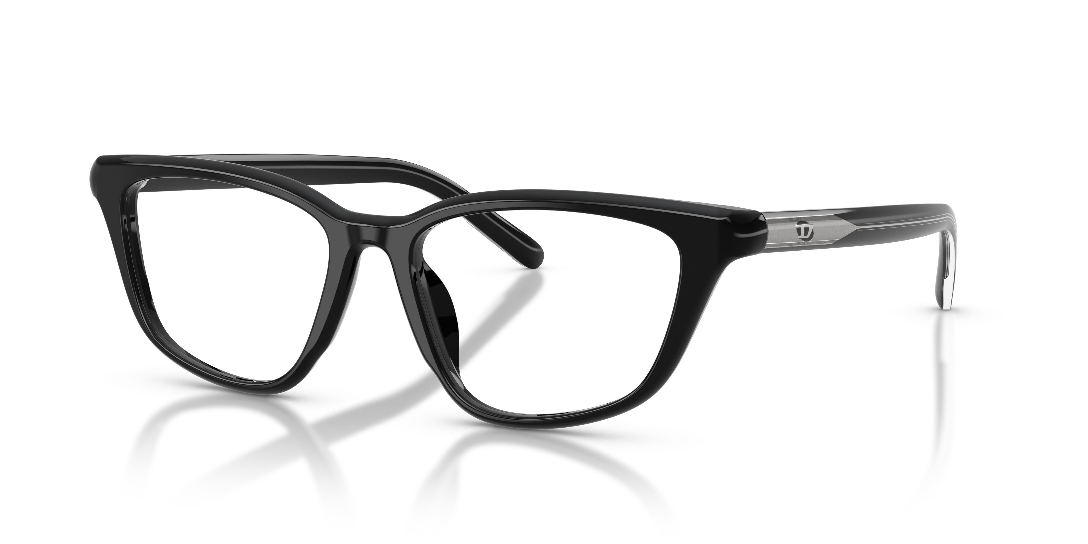 Occhiali da vista Diesel DL 4016F (2001) colore nero a tinta unita forma cat eye lenti lente demo