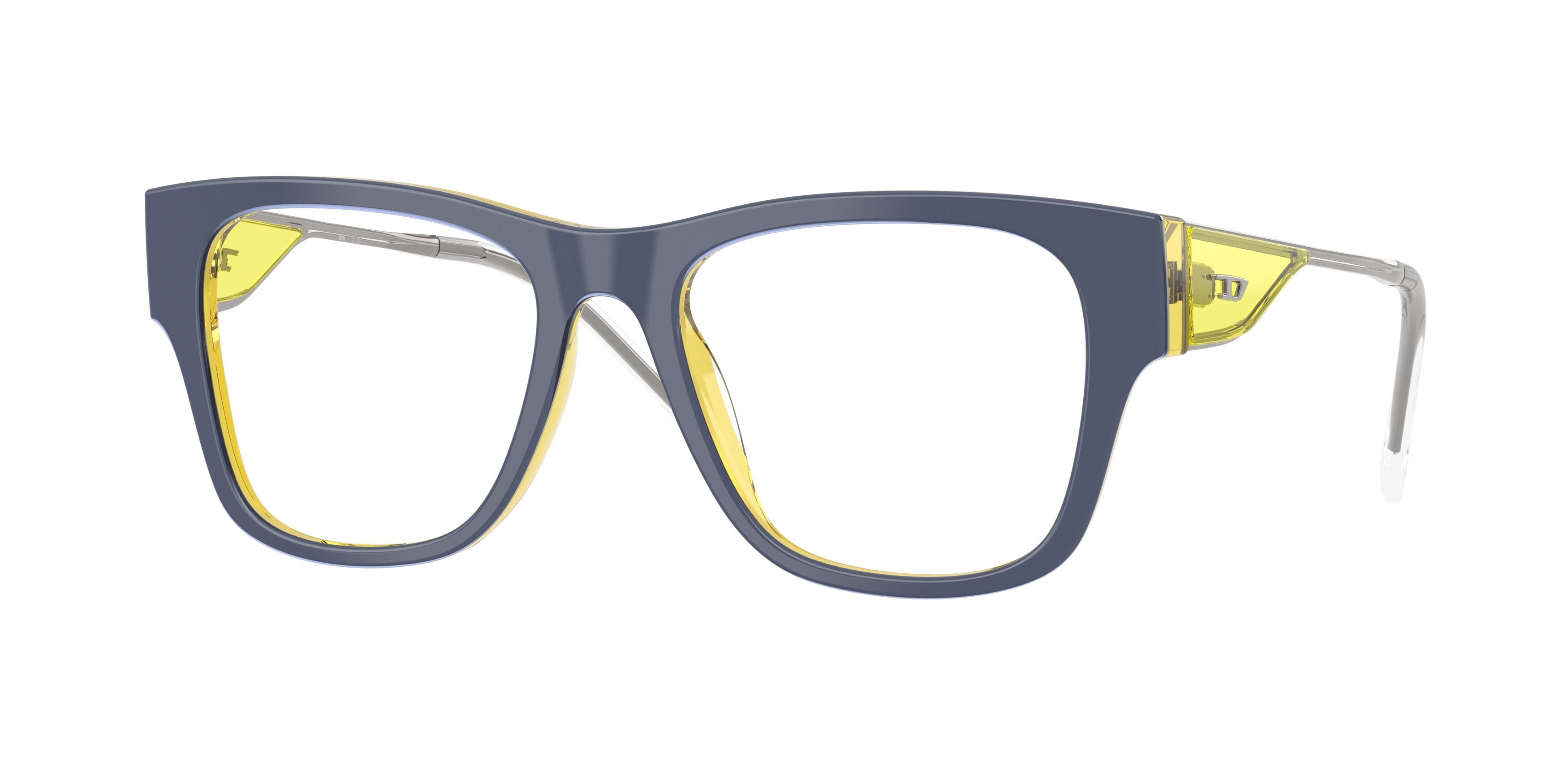 Occhiali da vista Diesel DL 4019U (2046) colore trilayer metal yellow forma quadrato lenti lente demo