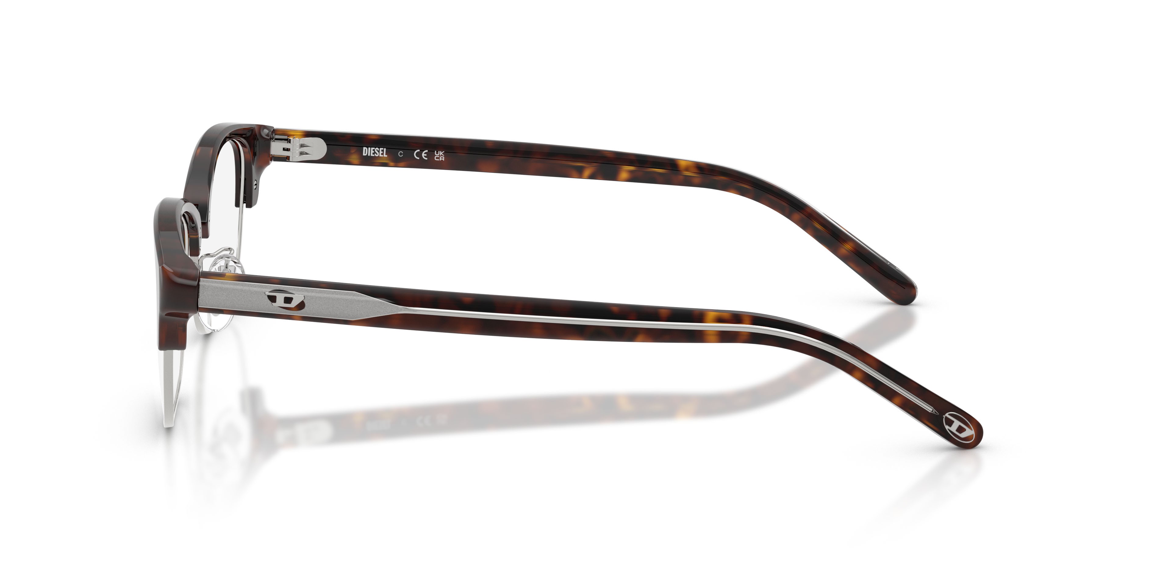 Eyeglasses Diesel DL 4021D (2003) color havana shape oval lenses lente demo