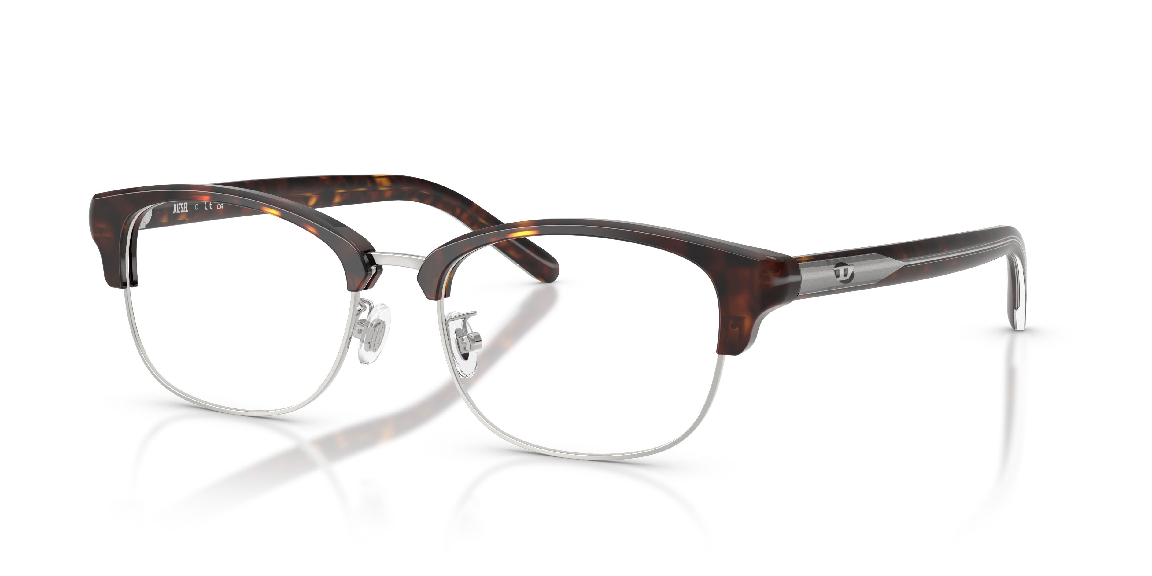 Eyeglasses Diesel DL 4021D (2003) color havana shape oval lenses lente demo