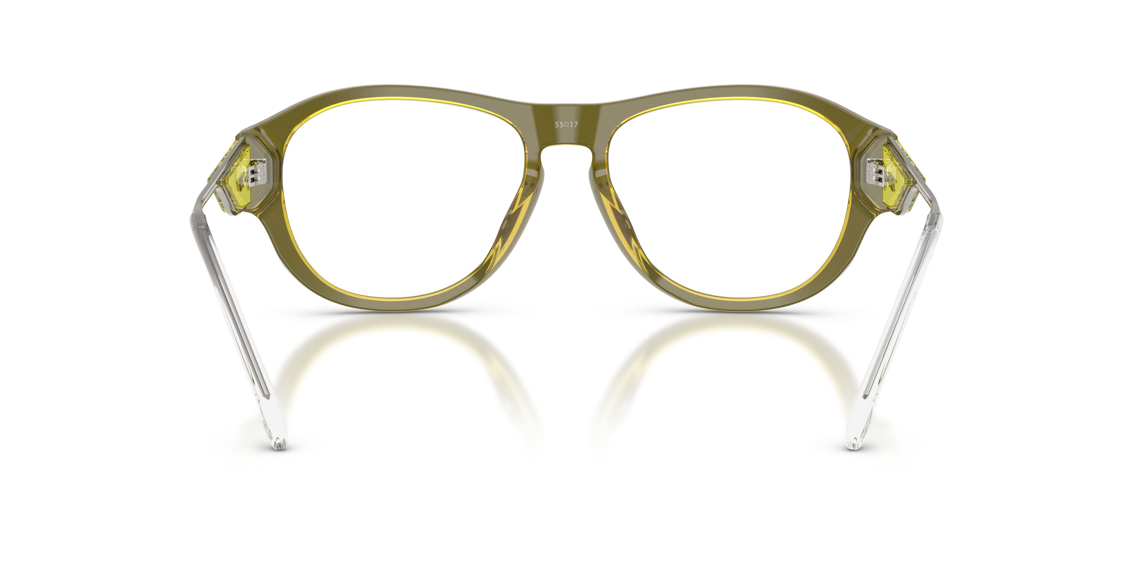 Eyeglasses Diesel DL 4022U (2046) color trilayer metal yellow shape square lenses lente demo